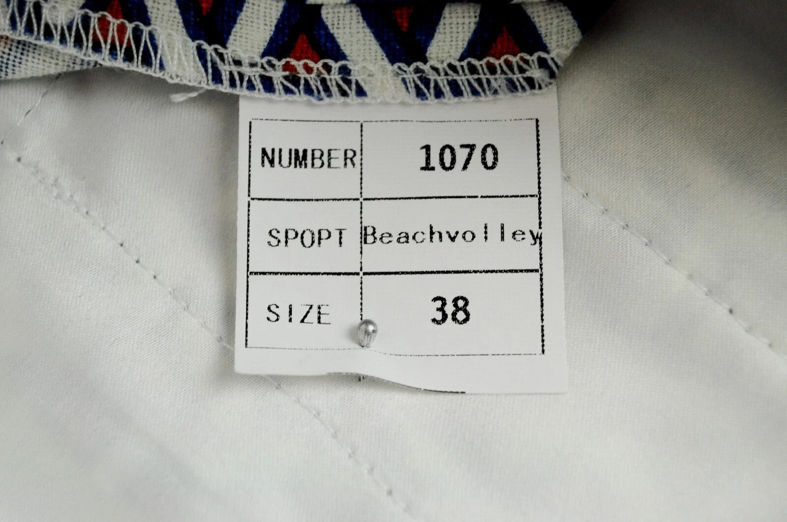 SUITSUPPLY Women Shorts 38 Blue Red White Patterned Summer Slit Pocket