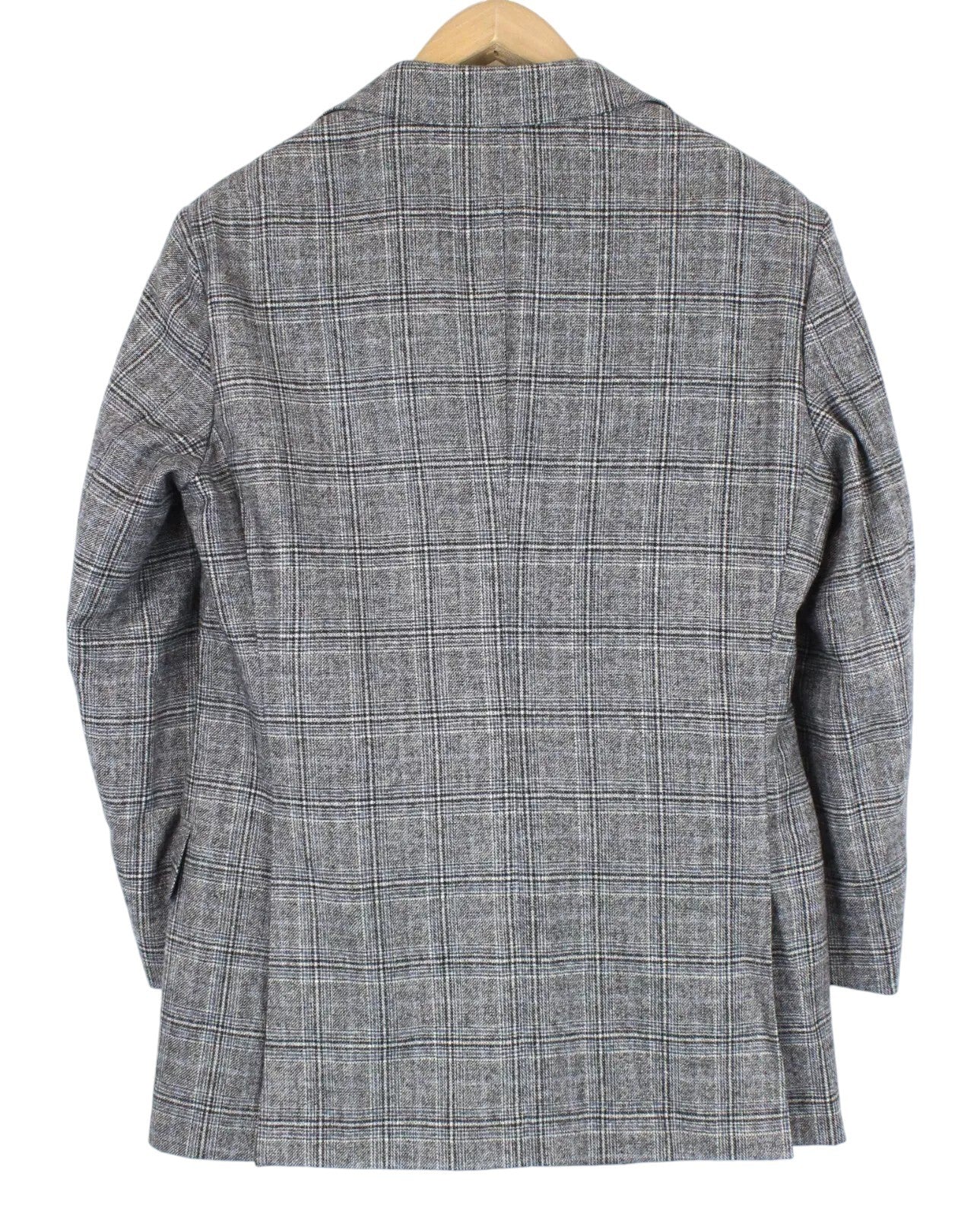 SUITSUPPLY Havana Wide Lapel Men Suit UK36S Wool Cashmere Checked Slim 2 Piece