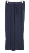 Navy Polyester Trousers