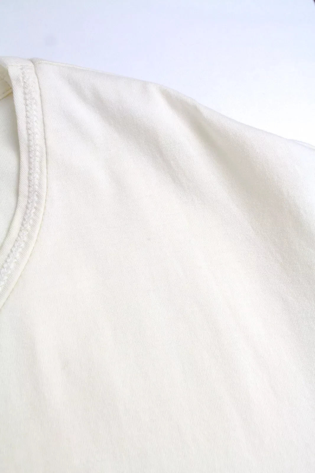 MAISON SCOTCH Women T-Shirt S Beige Pure Cotton 3/4 Sleeved Logo Casual Pull On