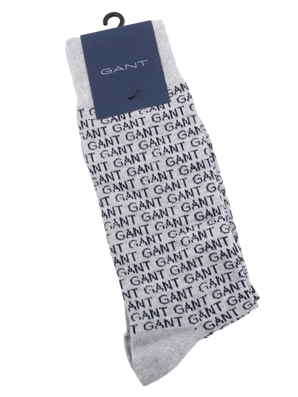 GANT Intarsia 1-Pack Men Socks OS Grey Melange Stretch Cotton Blend
