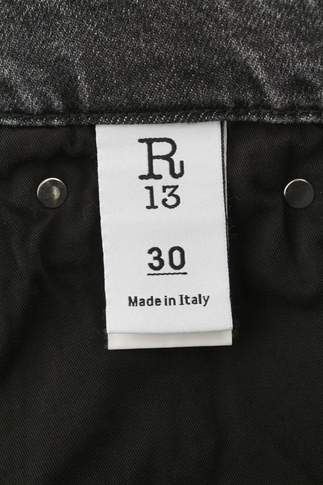R13 Boyfriend Women Jeans 30 Grey Vintage Faded Distress Cropped PS26 RRP595