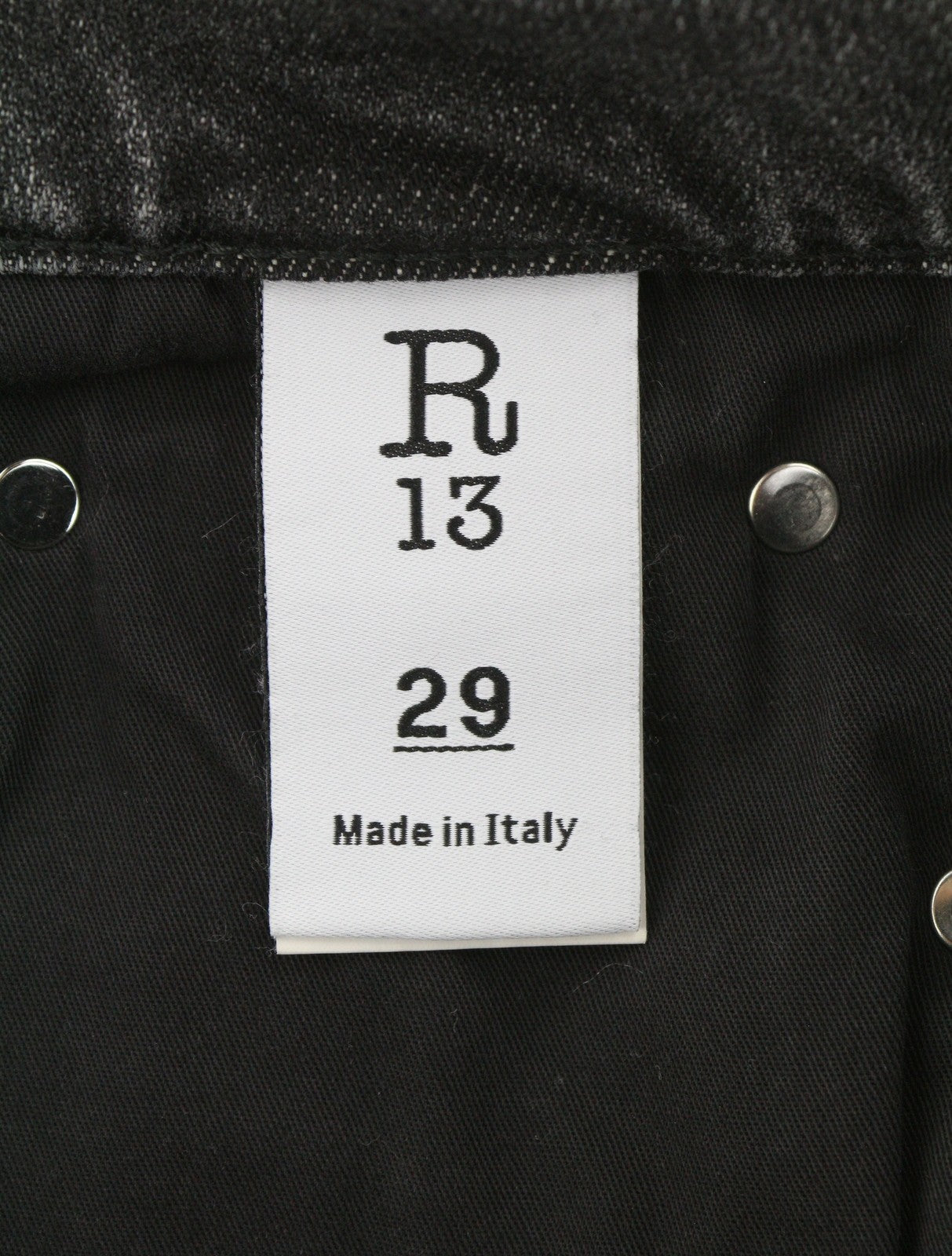 R13 Boyfriend Women Jeans 29 Grey Vintage Faded Distress Cropped PS26 RRP595