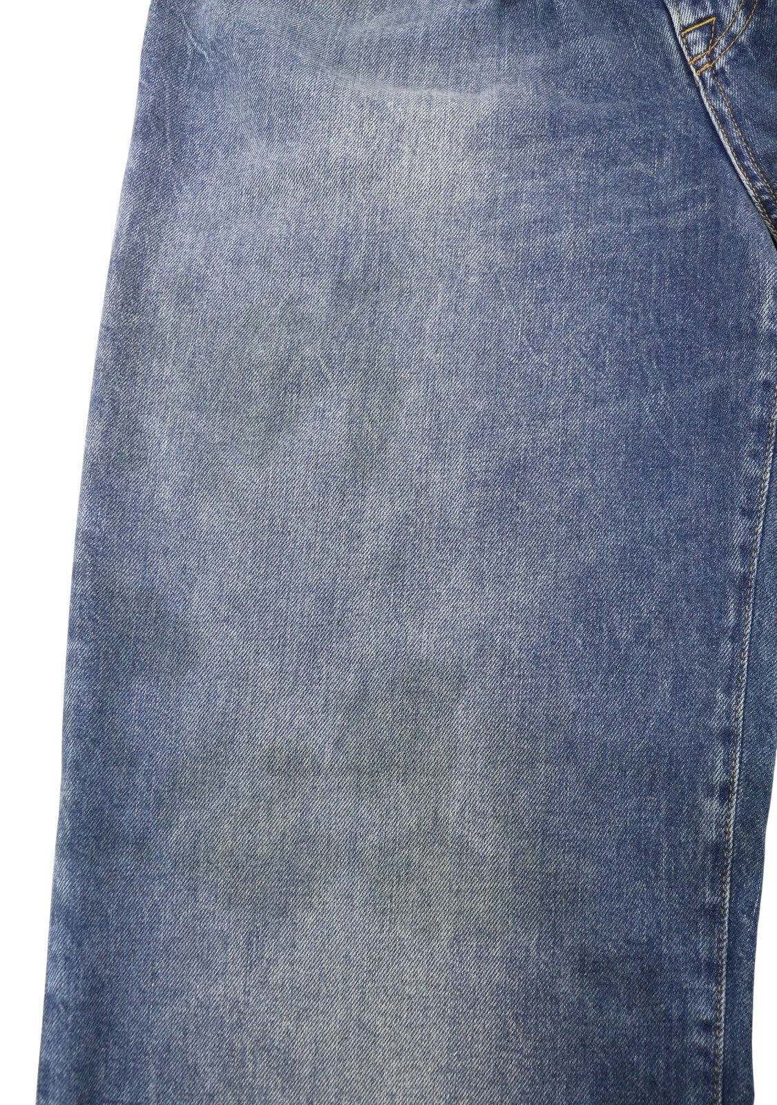 R13 Damon Pleated Women Jeans 30 Blue Kellen Straight Whiskers Faded PS26