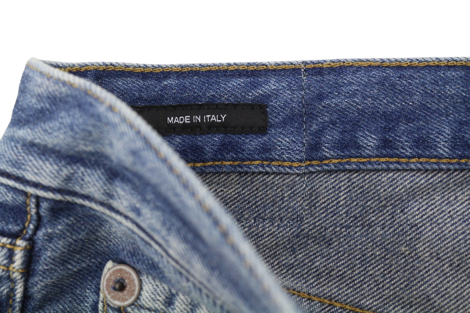 R13 Damon Pleated Women Jeans 33 Blue Kellen Straight Whiskers Faded PS26