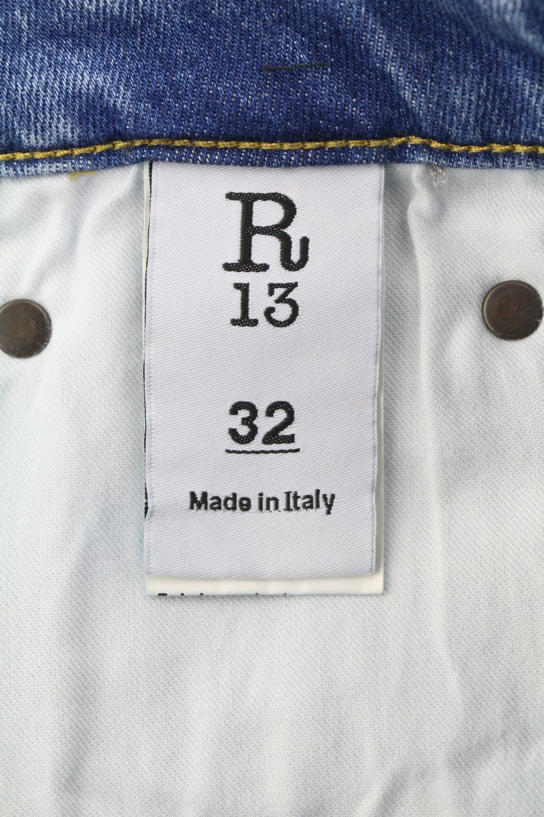 R13 Kick Fit Women Jeans 32 Blue Jasper Stretch Cropped Flare PS26