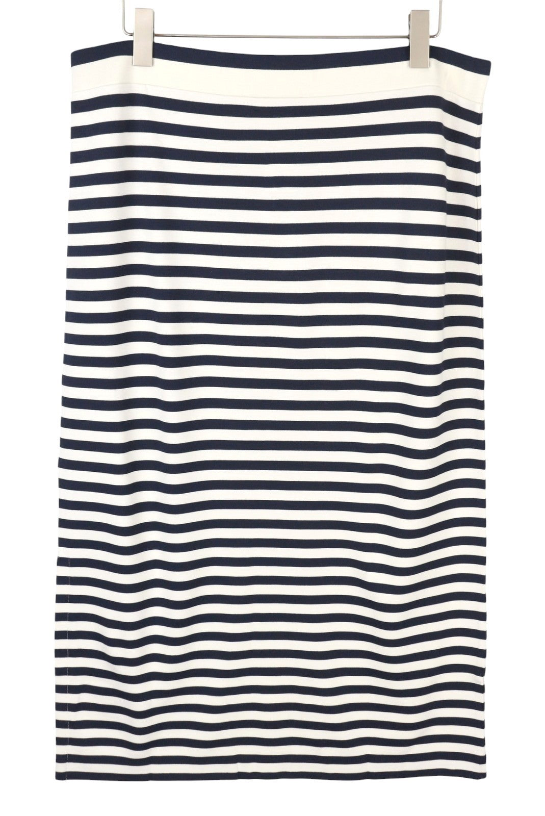 GANT Icon G Stripe Jersey Women Skirt 2XL Blue Knee-Length Fitted Split