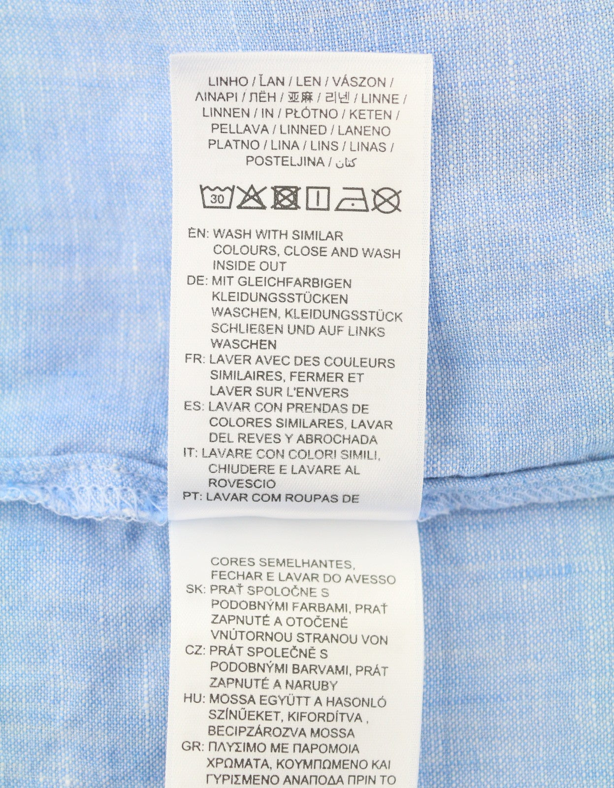 GANT Linen Chambray Shirt Women Dress EU36 Blue Button Knee-Length