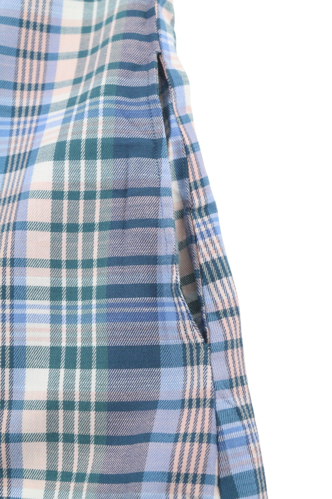 GANT Faded Winter Twill Check Women Dress EU40 Pink Straight Knee-Length