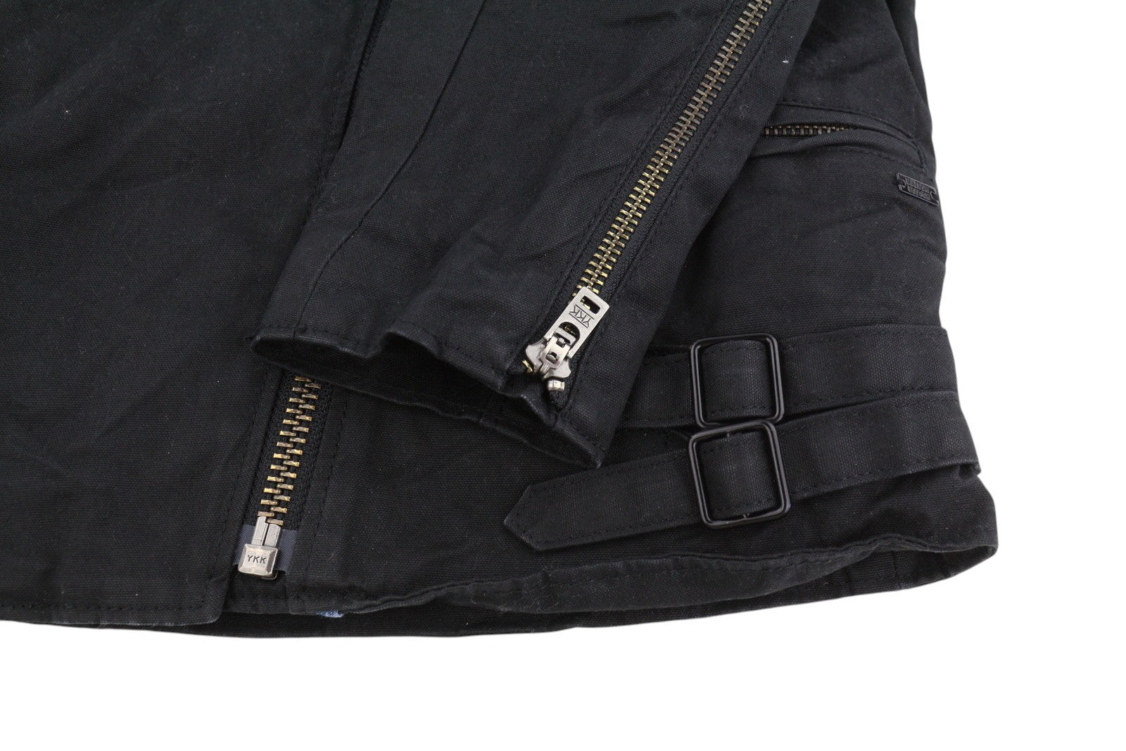 MAISON SCOTCH Women Jacket XS Black Rigid Asymmetrical Zip Lightweight