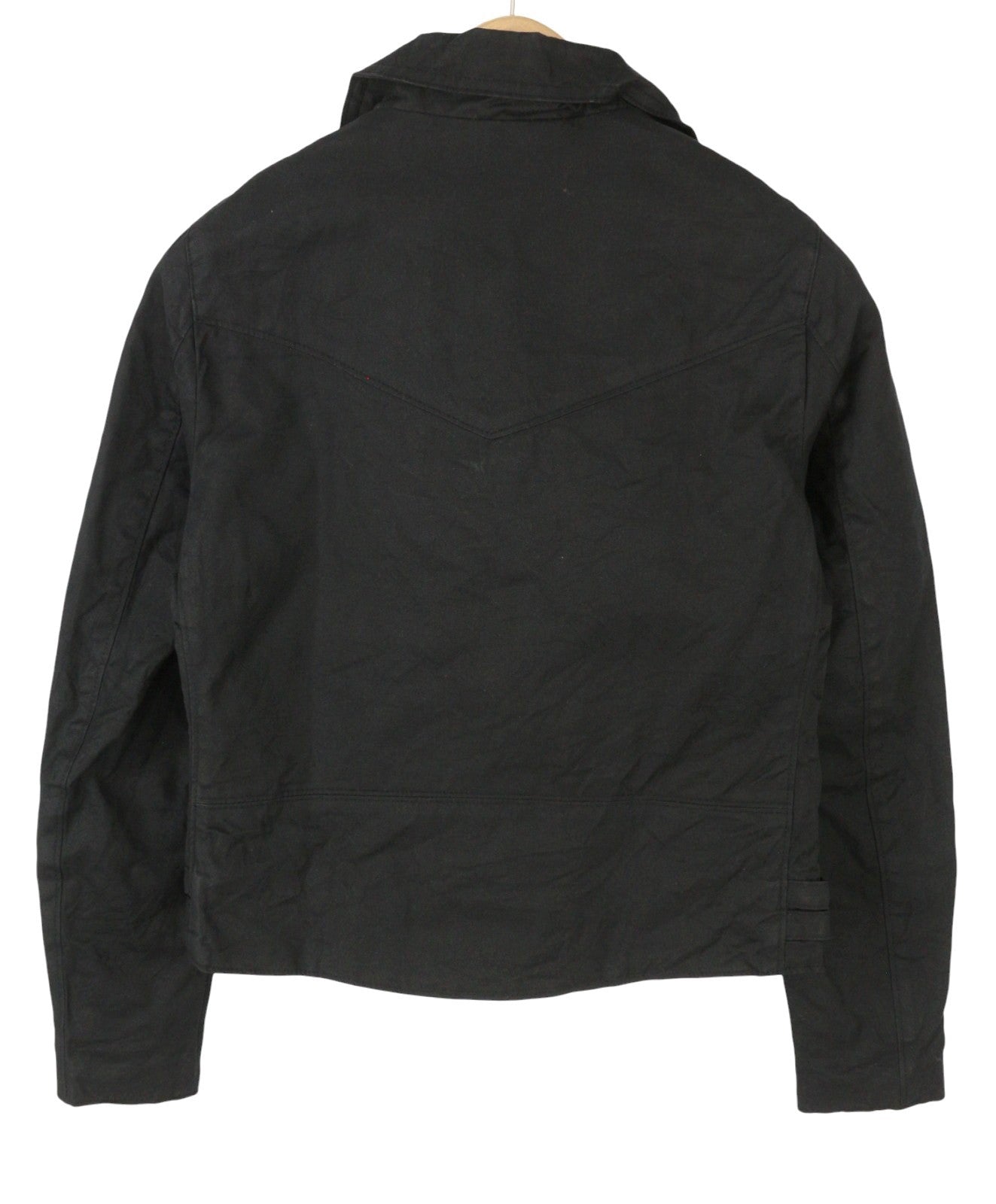 MAISON SCOTCH Women Jacket XS Black Rigid Asymmetrical Zip Lightweight