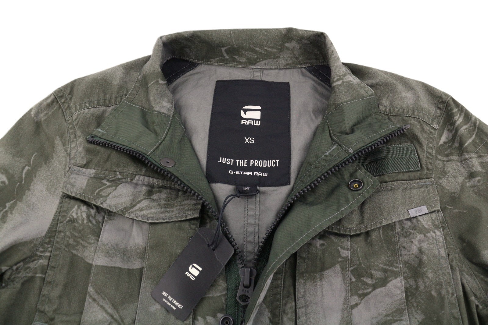 G-STAR Rovic Overshirt L/S Men Jacket XS Camo Military Multipocket Lightweight