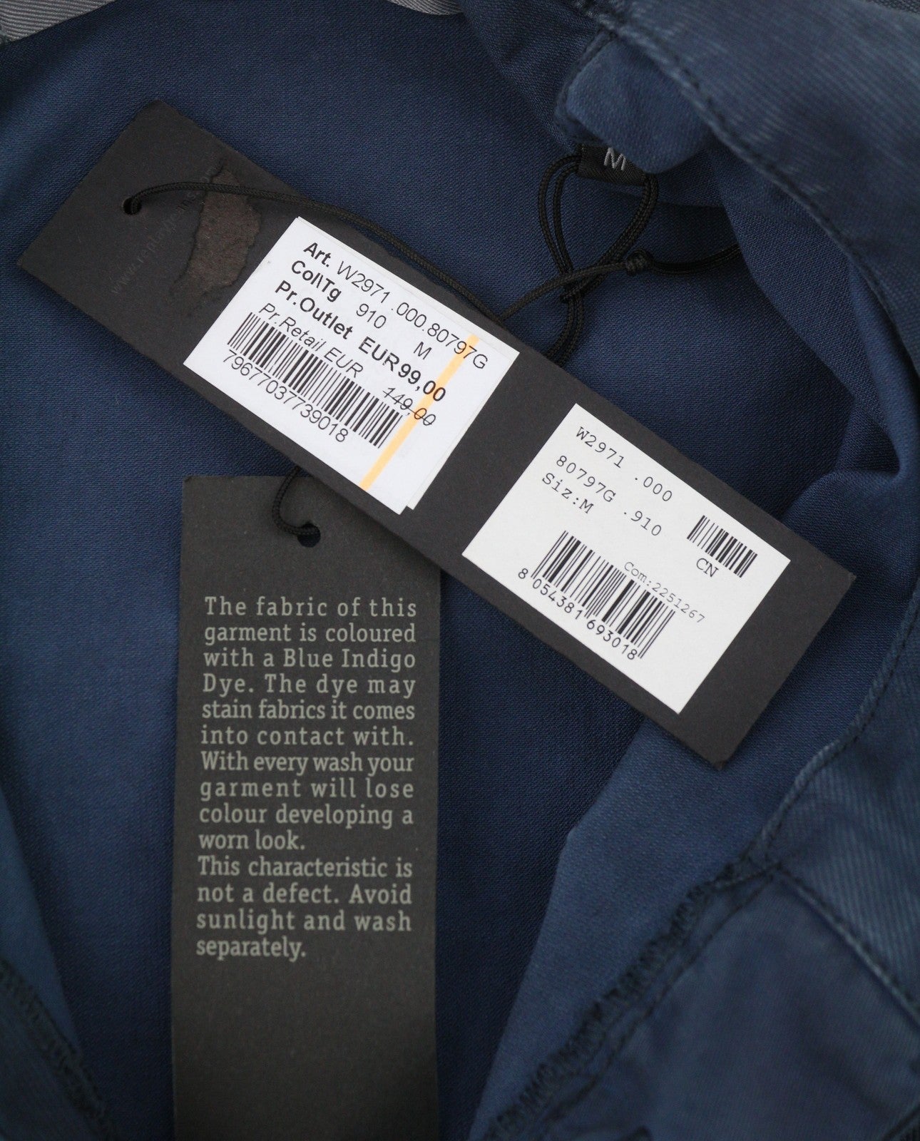 REPLAY W2971 Women Jacket M Dark Blue Glitter Details Lightweight