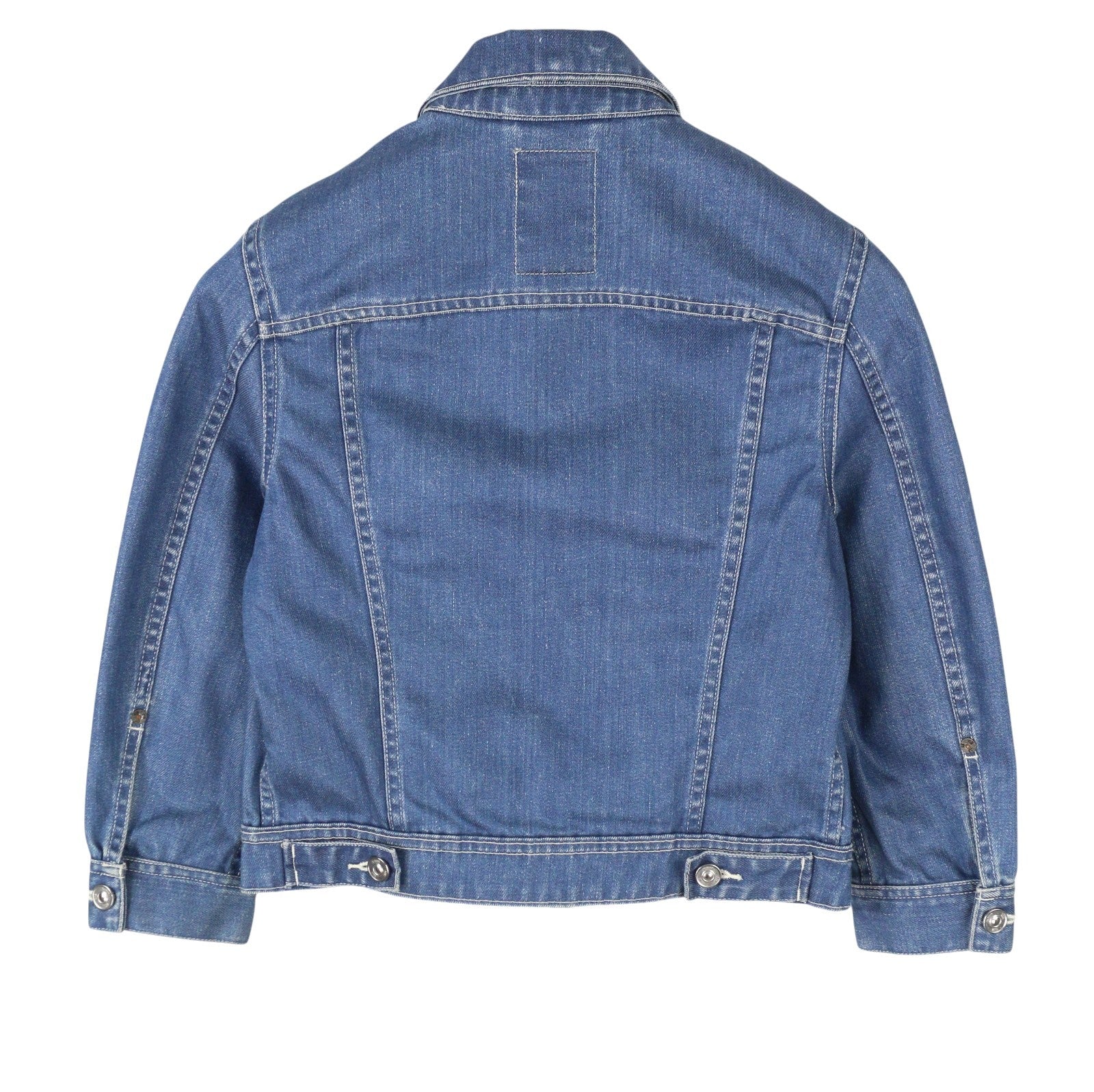 G-STAR Drop 1 Tailor Cropped Women Jacket S Blue Denim Button-Up 3/4 Sleeves