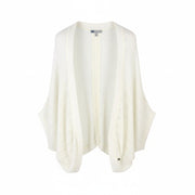 BLACKOUT DNN Marina Cardigan Women Jumper S White Open-Knit Loose Fit