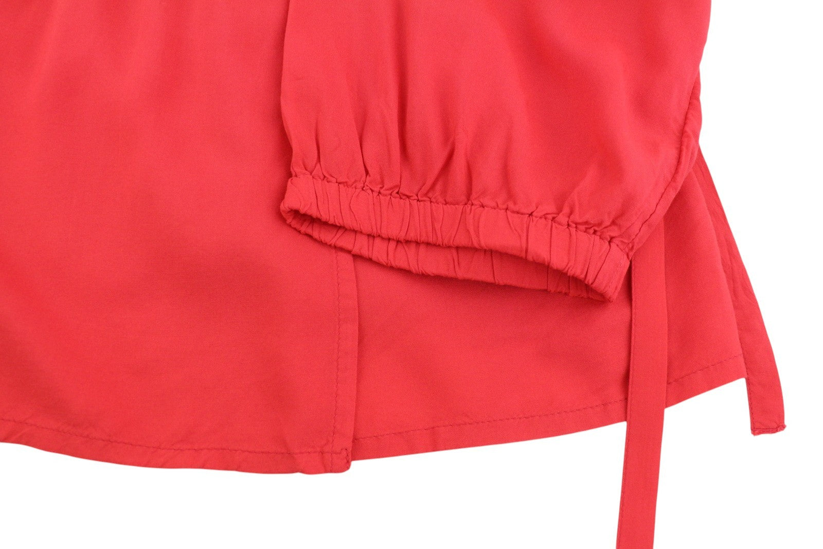 TOM TAILOR My True Me Women Blouse EU48 2XL Red Wrap V-Neck 3/4 Sleeves