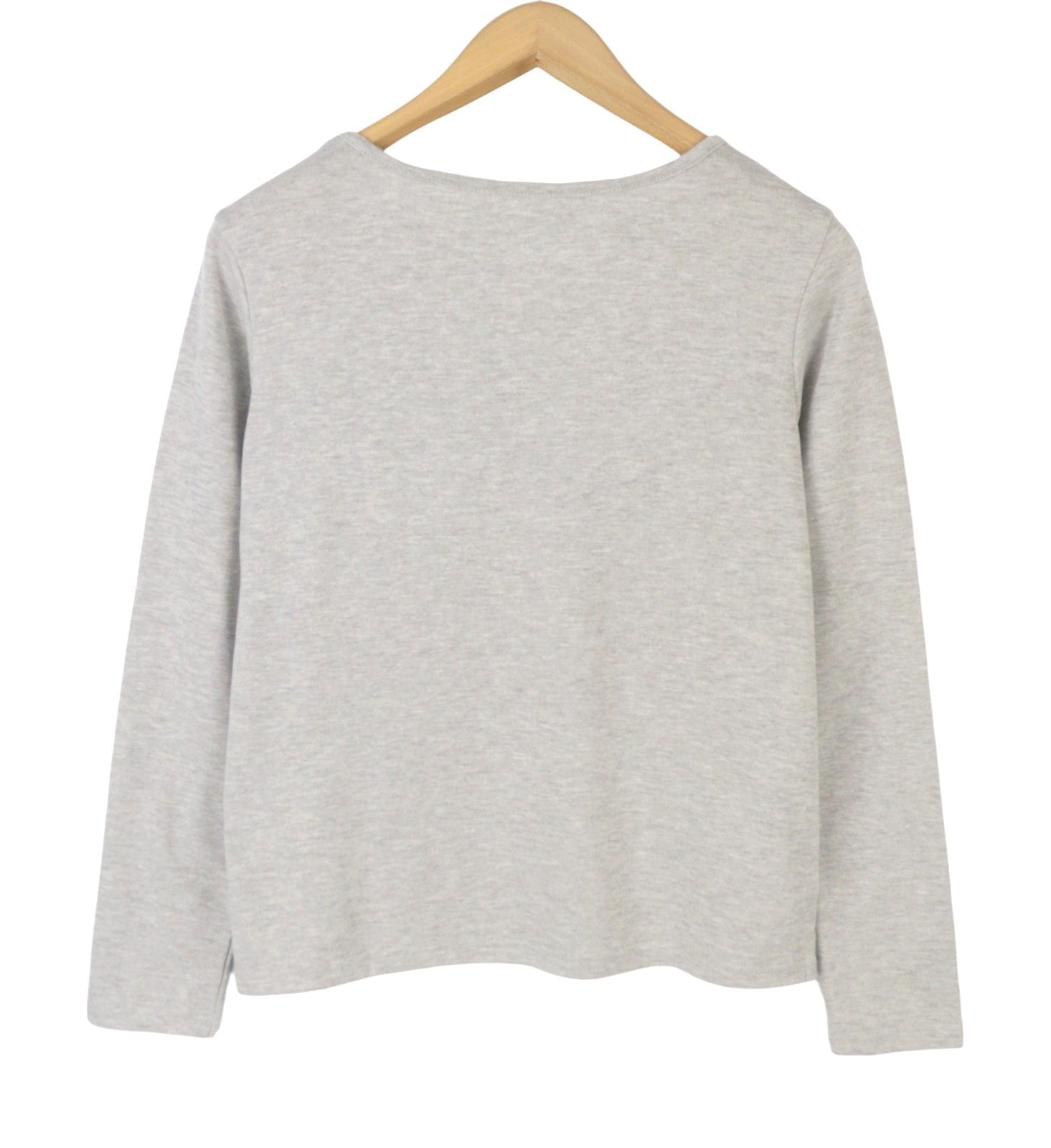 BLACKOUT DNN Marina Women Sweatshirt S Grey Melange Round Collar Pull On