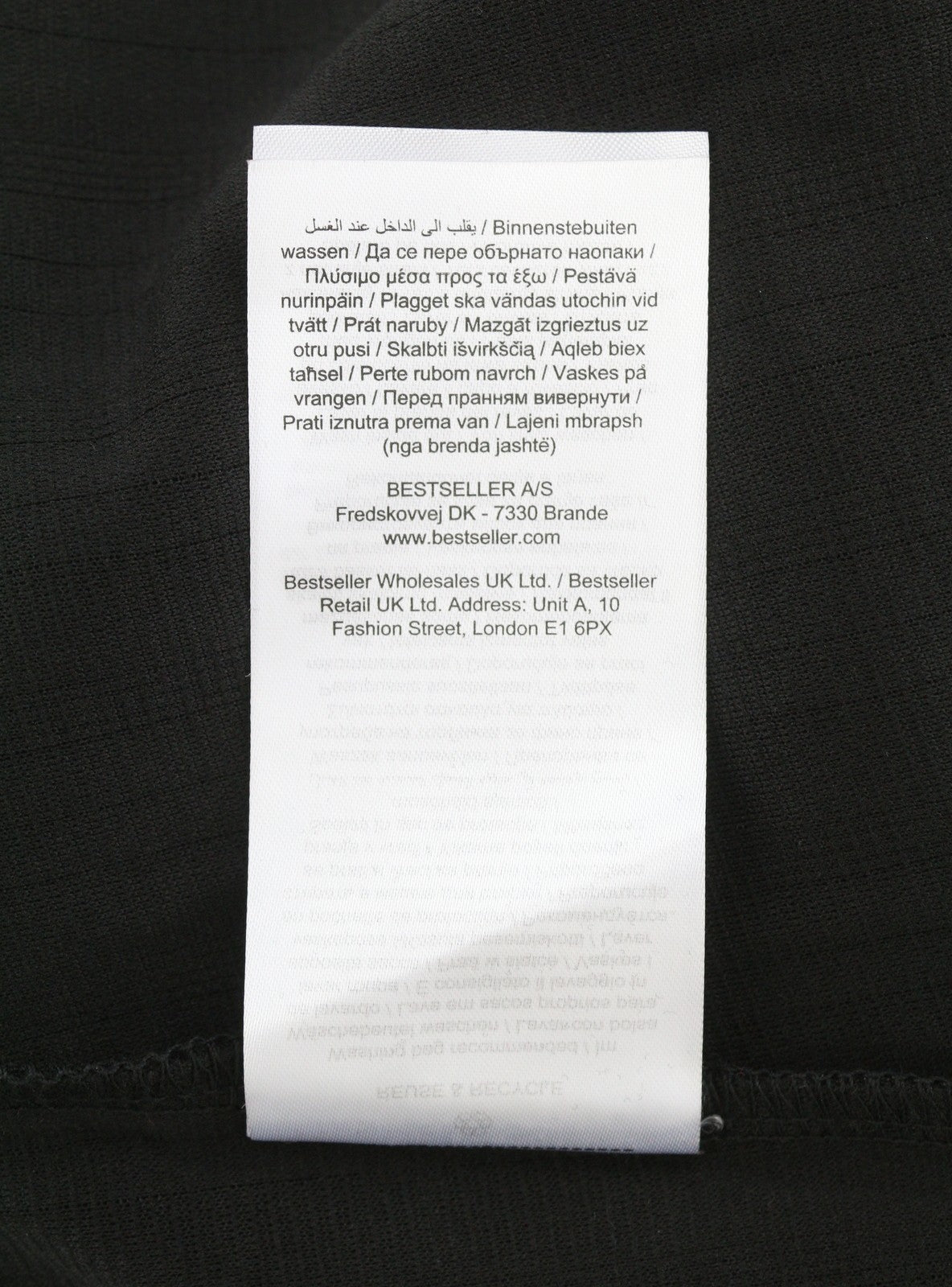 ONLY Queeny L/S Cropped Twist Women Blouse S Black Shiny Glitter Crew Neck