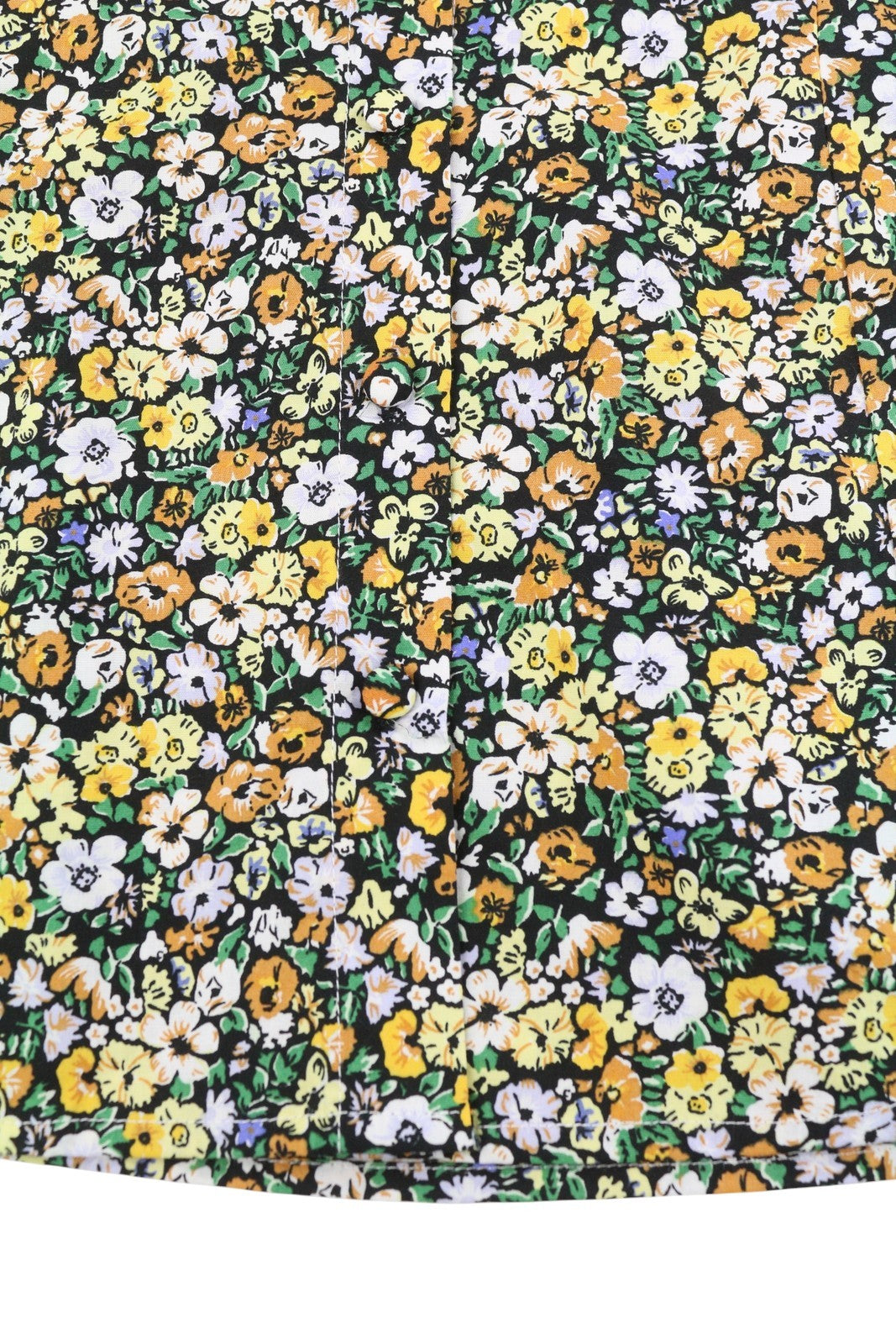 VILA Kaja 2/4 Women Blouse EU40 L Multicolor Flowers Print Puff Short Sleeve