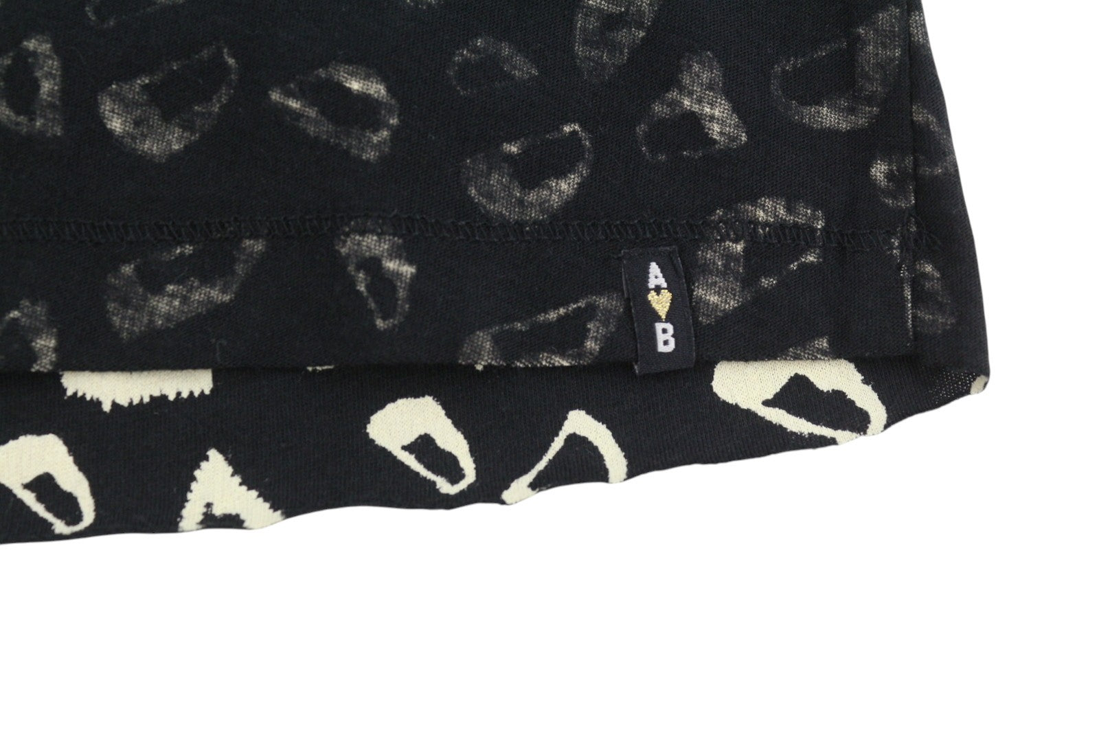 SCOTCH & SODA Women T-Shirt XS Black Patterned V-Neck Loose Short Sleeve