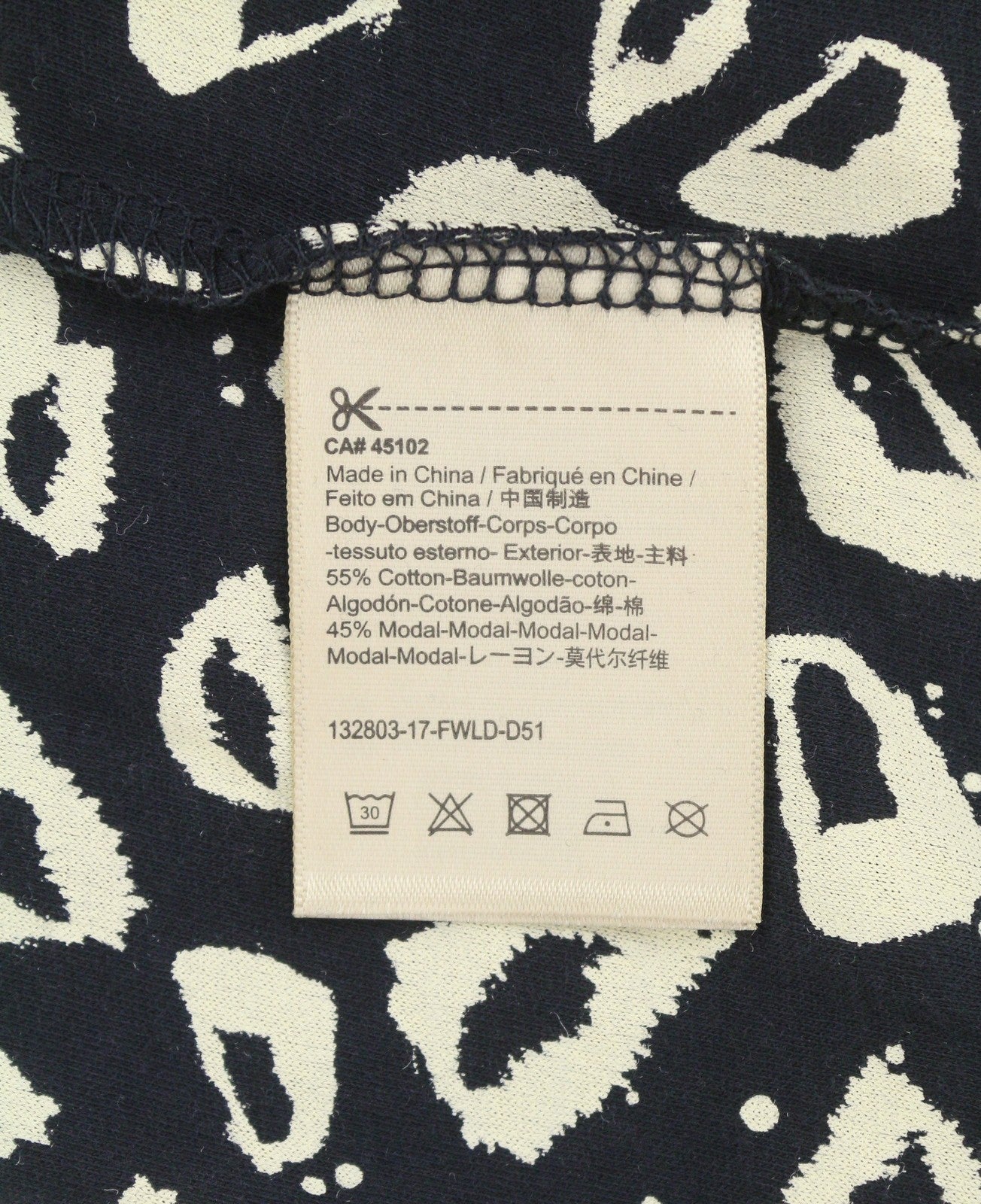 SCOTCH & SODA Women T-Shirt XS Black Patterned V-Neck Loose Short Sleeve