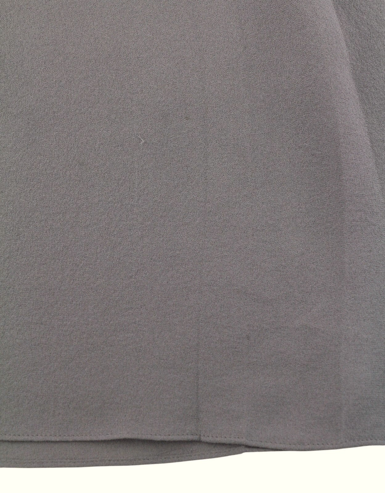 MASSIMO DUTTI Women T-Shirt S Grey Silk Pleated Shiny Beads Sleeveless