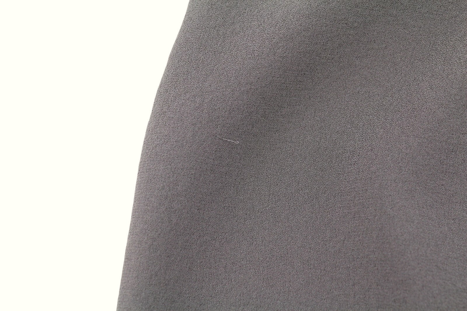 MASSIMO DUTTI Women T-Shirt S Grey Silk Pleated Shiny Beads Sleeveless