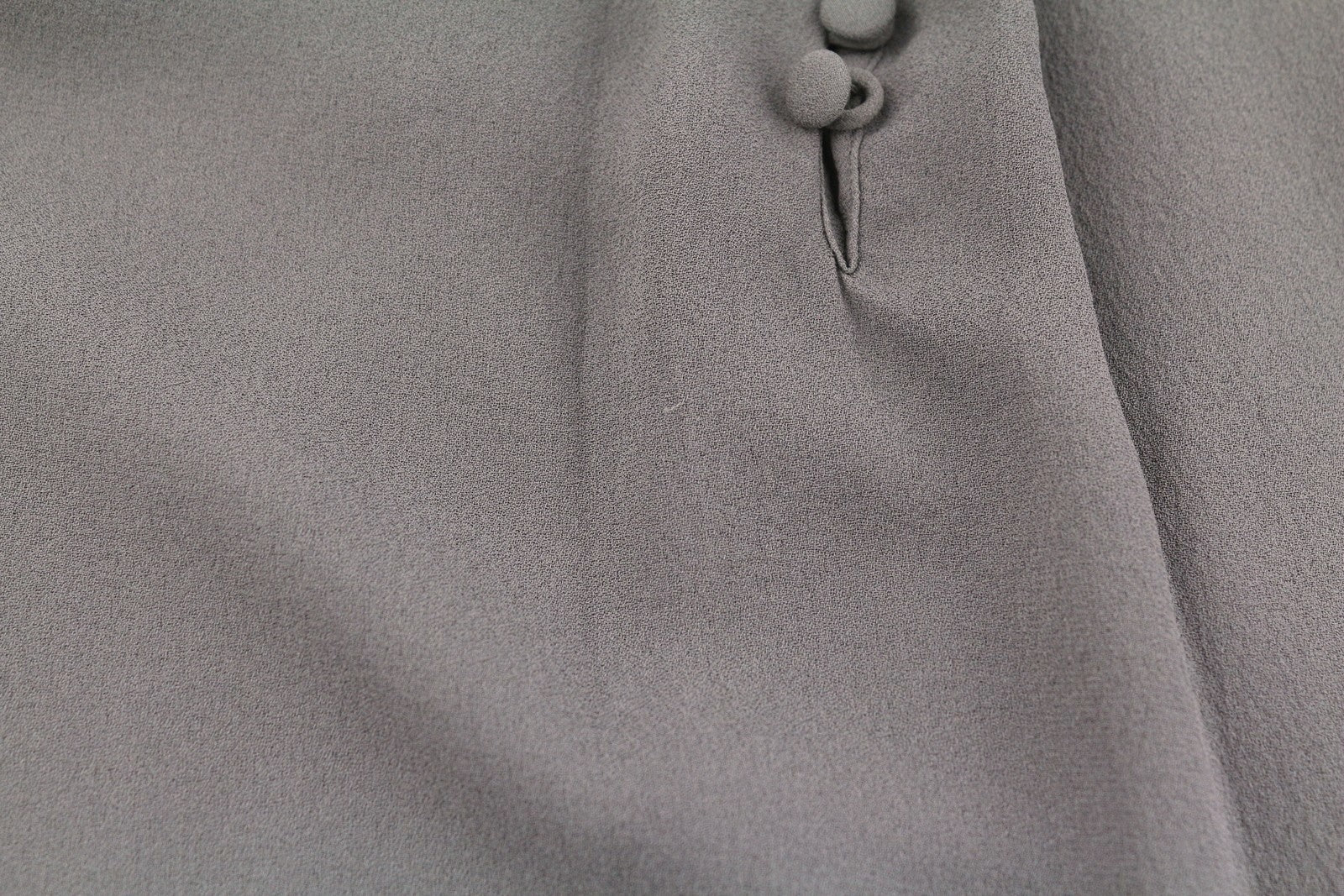 MASSIMO DUTTI Women T-Shirt S Grey Silk Pleated Shiny Beads Sleeveless