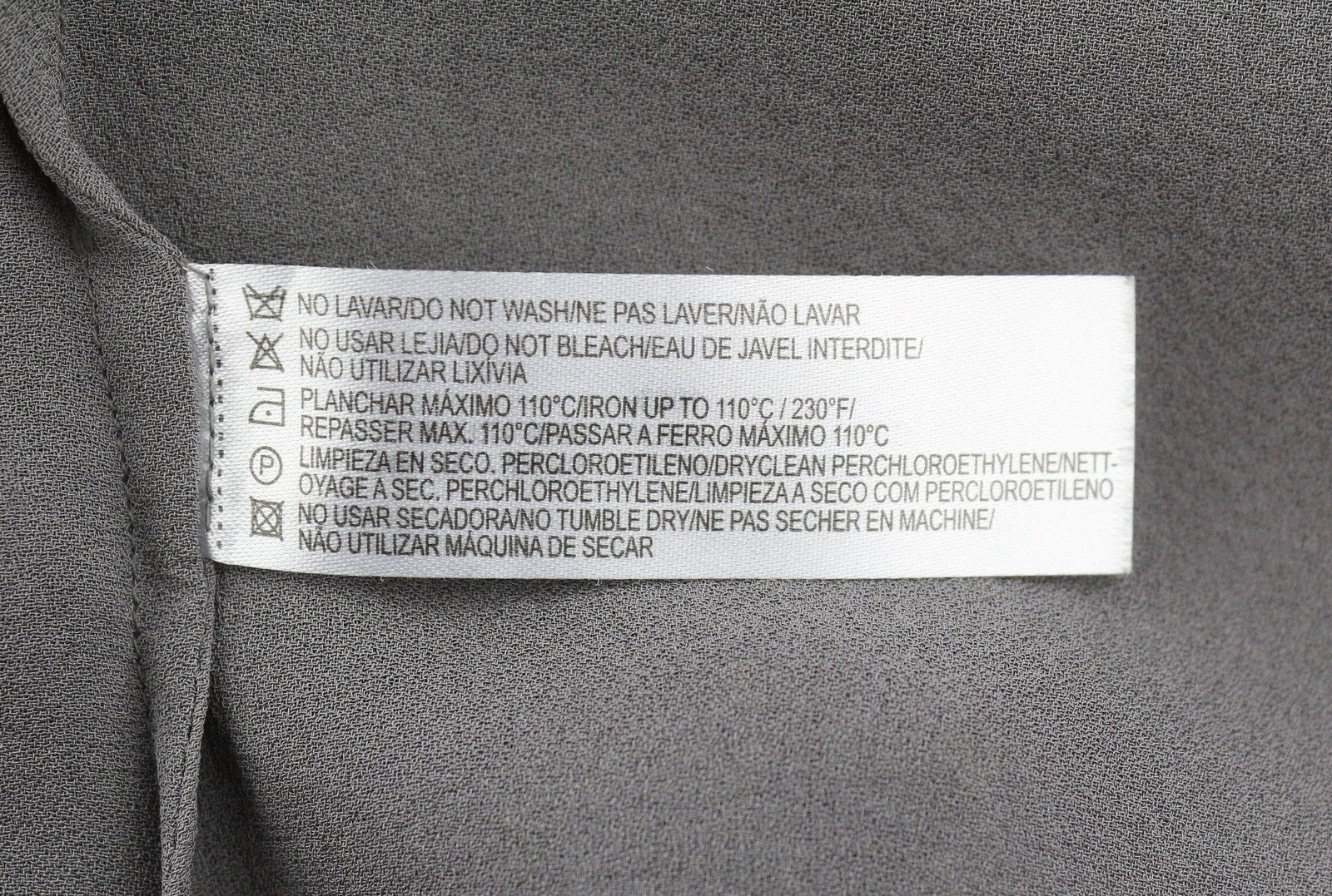 MASSIMO DUTTI Women T-Shirt S Grey Silk Pleated Shiny Beads Sleeveless