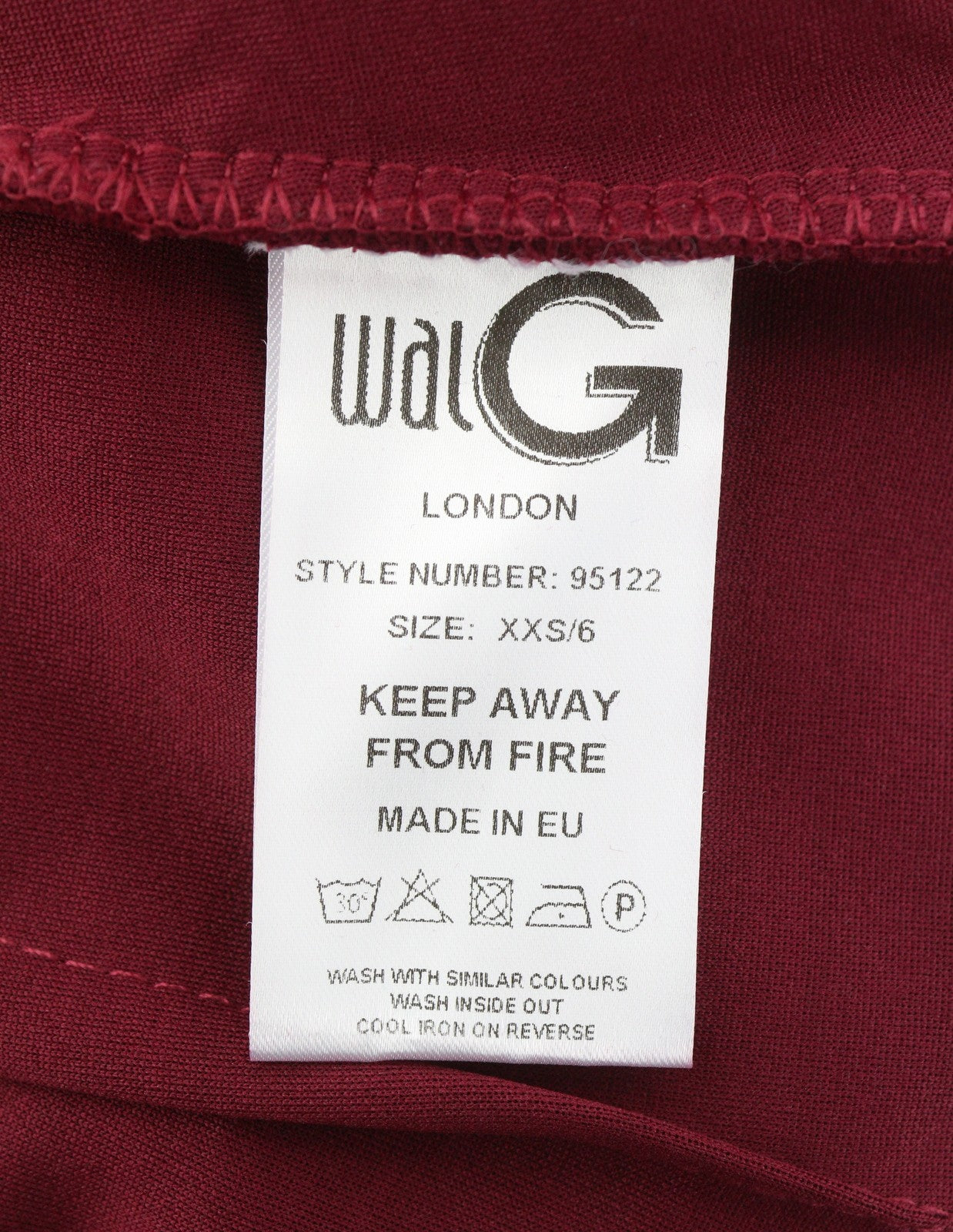 WAL G Ramira Women Dress XS Burgundy Split Lace Back Sleeveless Evening Maxi