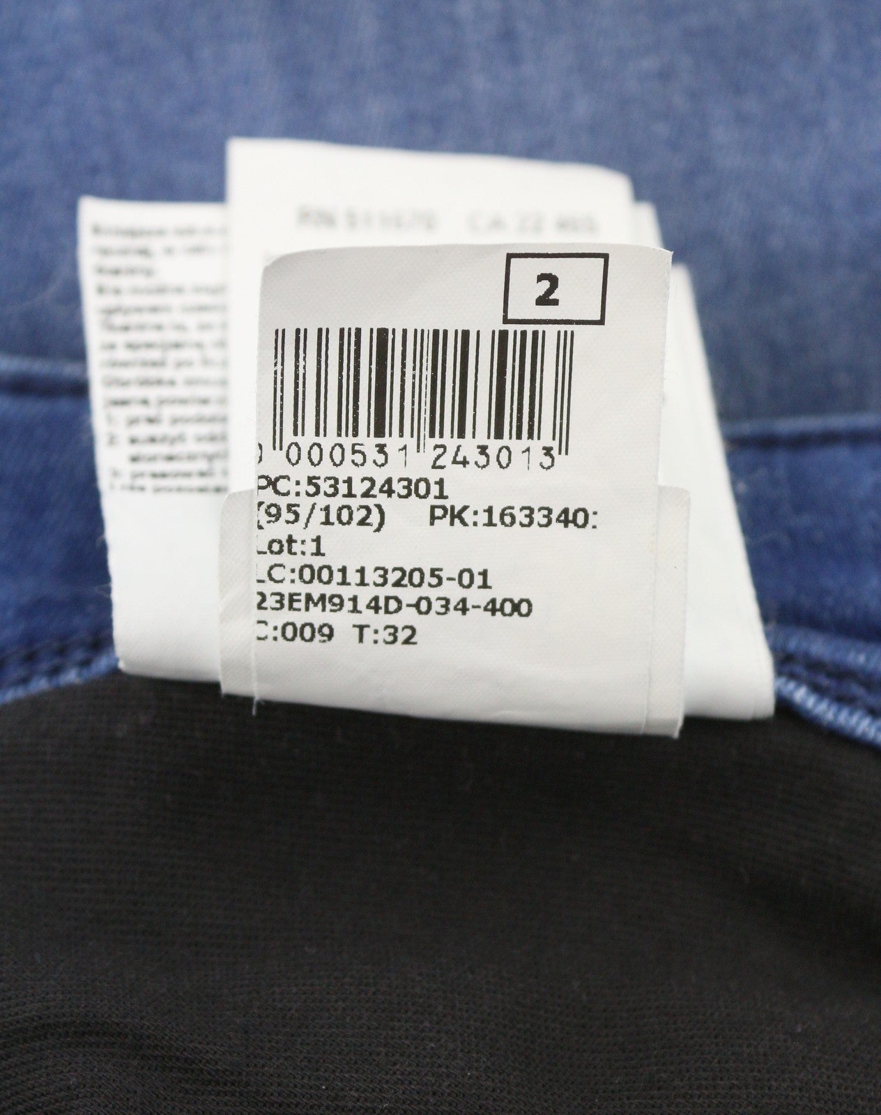 REPLAY Anbass Men Jeans W32/L34 Blue Whiskers Faded Stretch Slim Fit