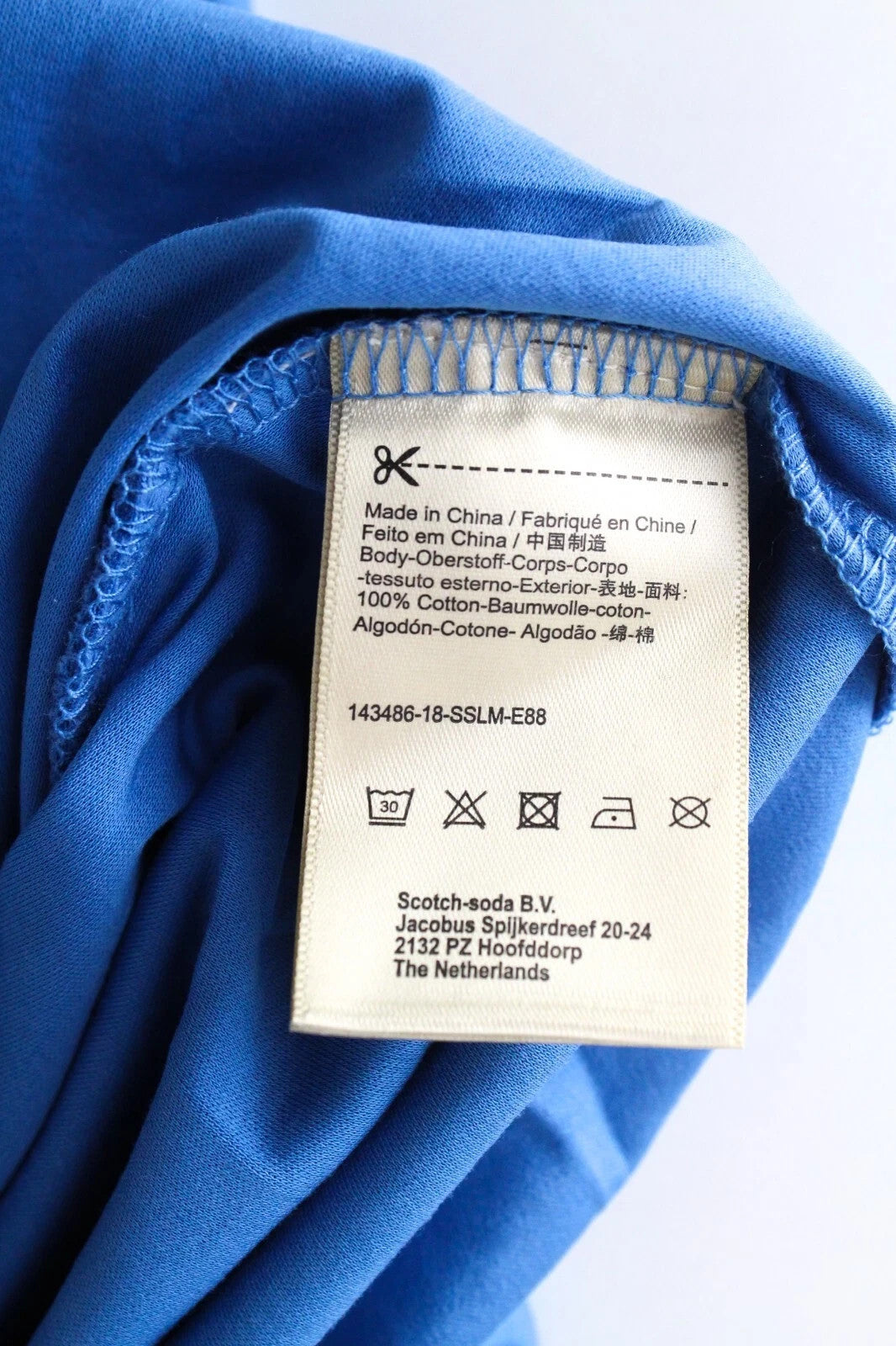 MAISON SCOTCH Women Dress XS Blue Cotton Short Sleeved Frilled Short Belted