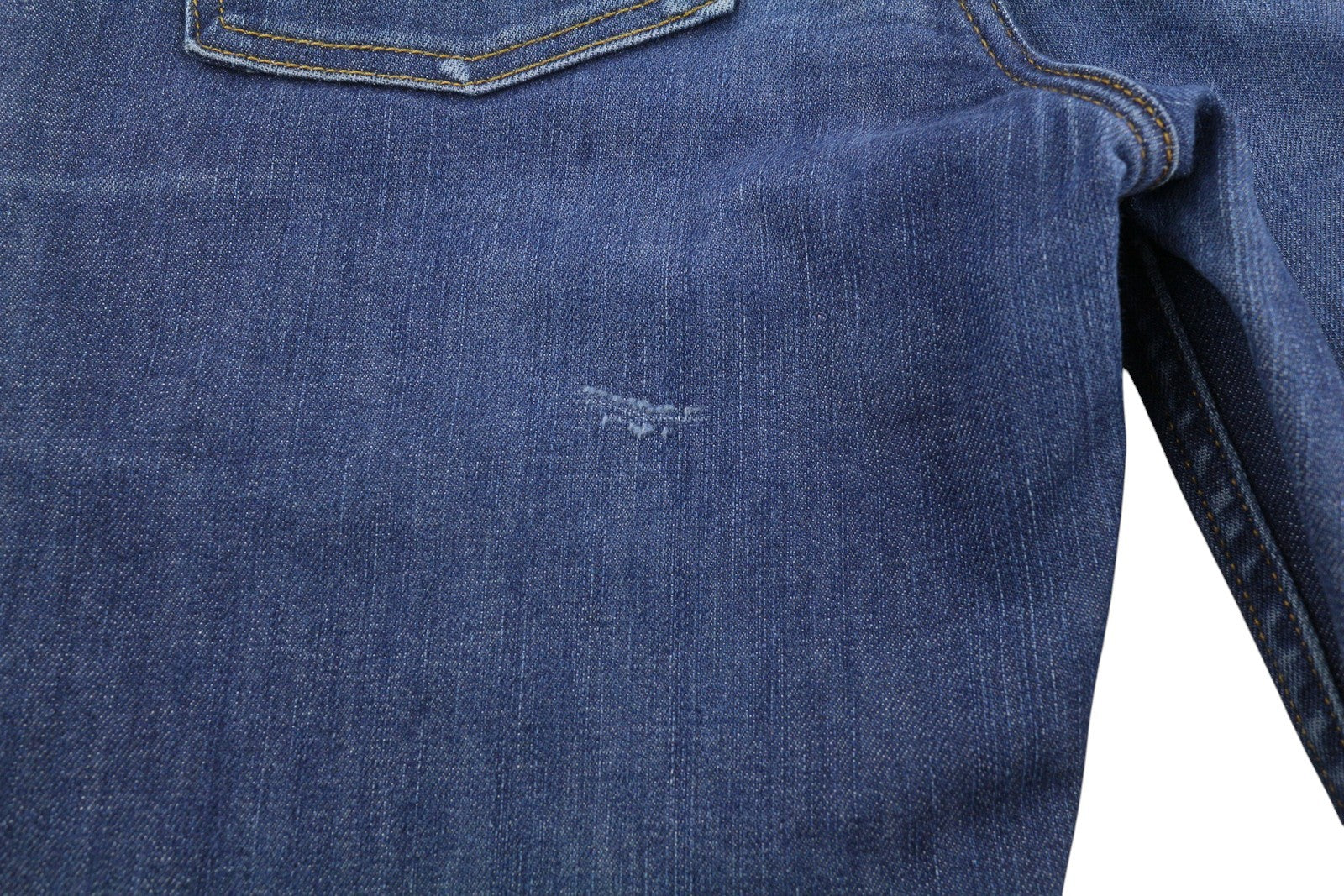 ACNE STUDIOS Skin 5 Raw Reform Women Jeans W27/L32 Blue Faded Cropped Slim Fit