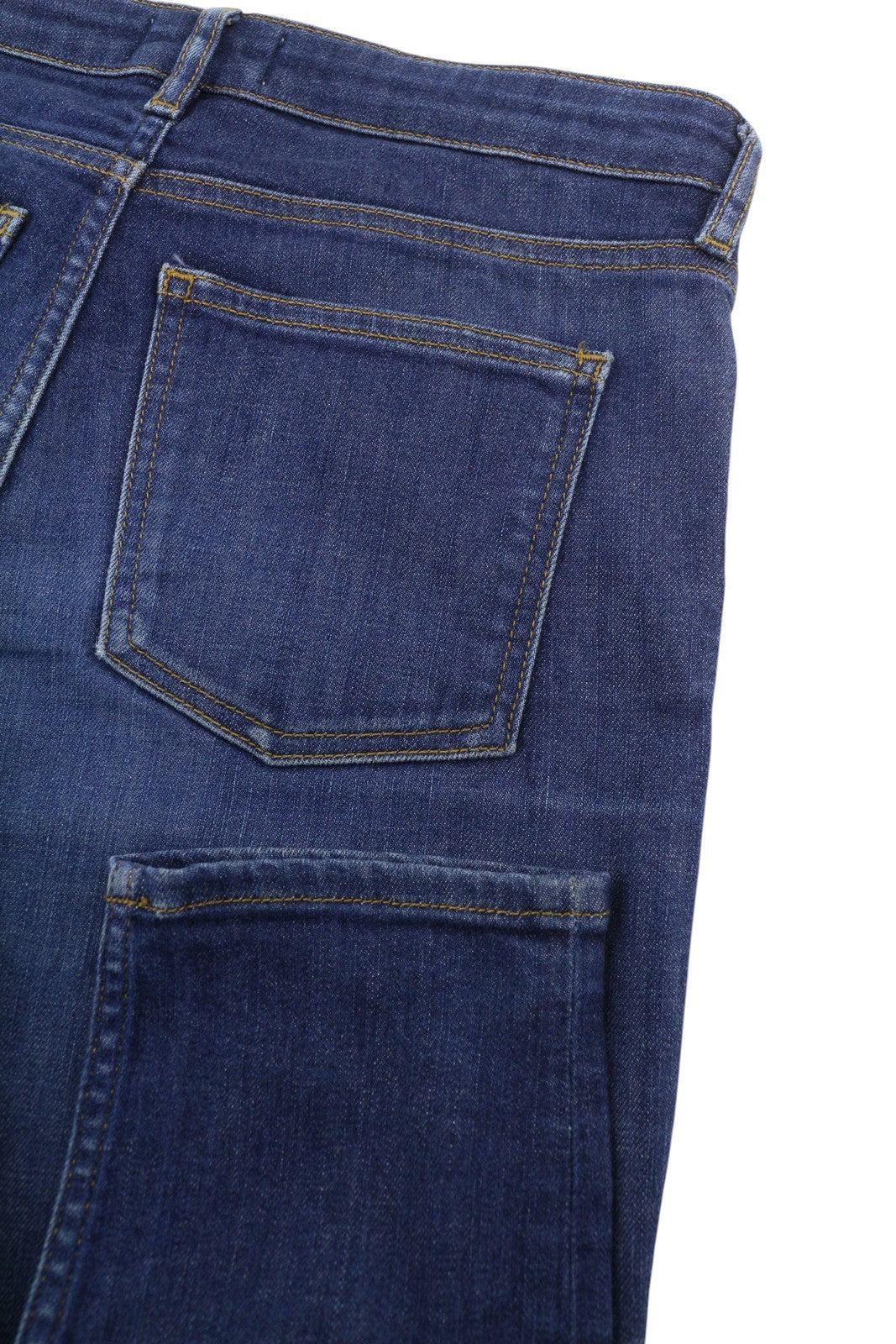 ACNE STUDIOS Skin 5 Raw Reform Women Jeans W27/L32 Blue Faded Cropped Slim Fit