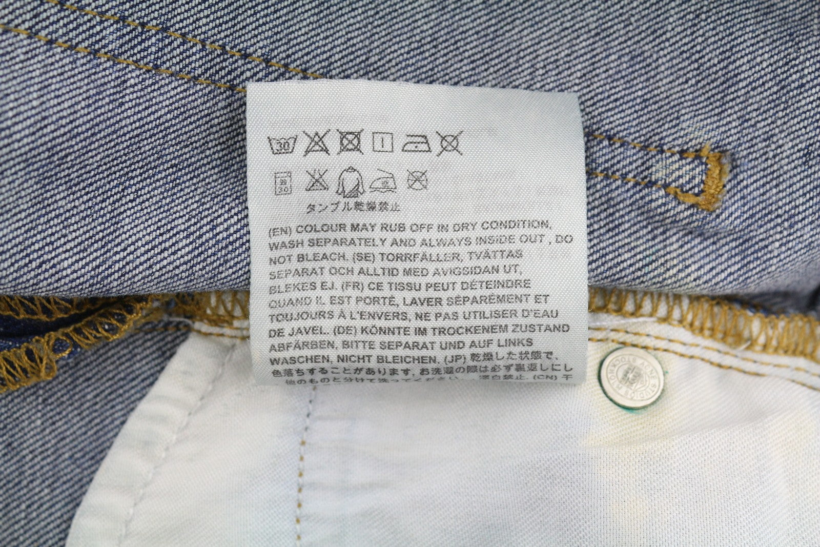 ACNE STUDIOS Skin 5 Raw Reform Women Jeans W27/L32 Blue Faded Cropped Slim Fit