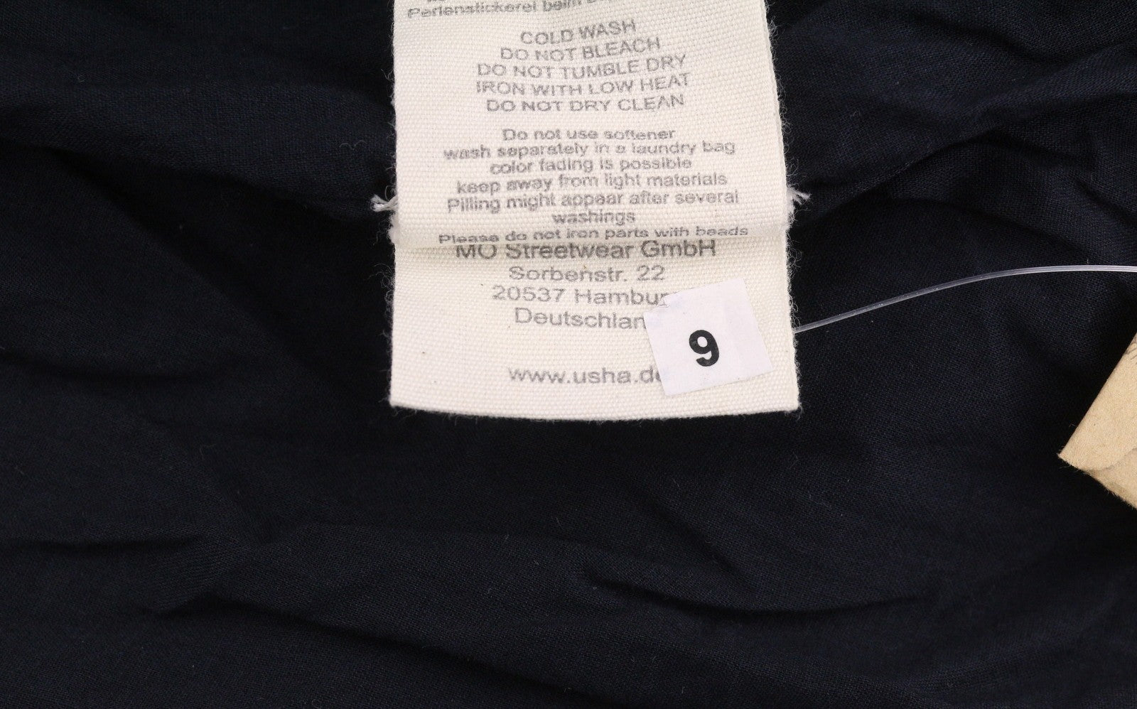 USHA Women Dress S Black Beads Belted Lined Sleeveless Maxi