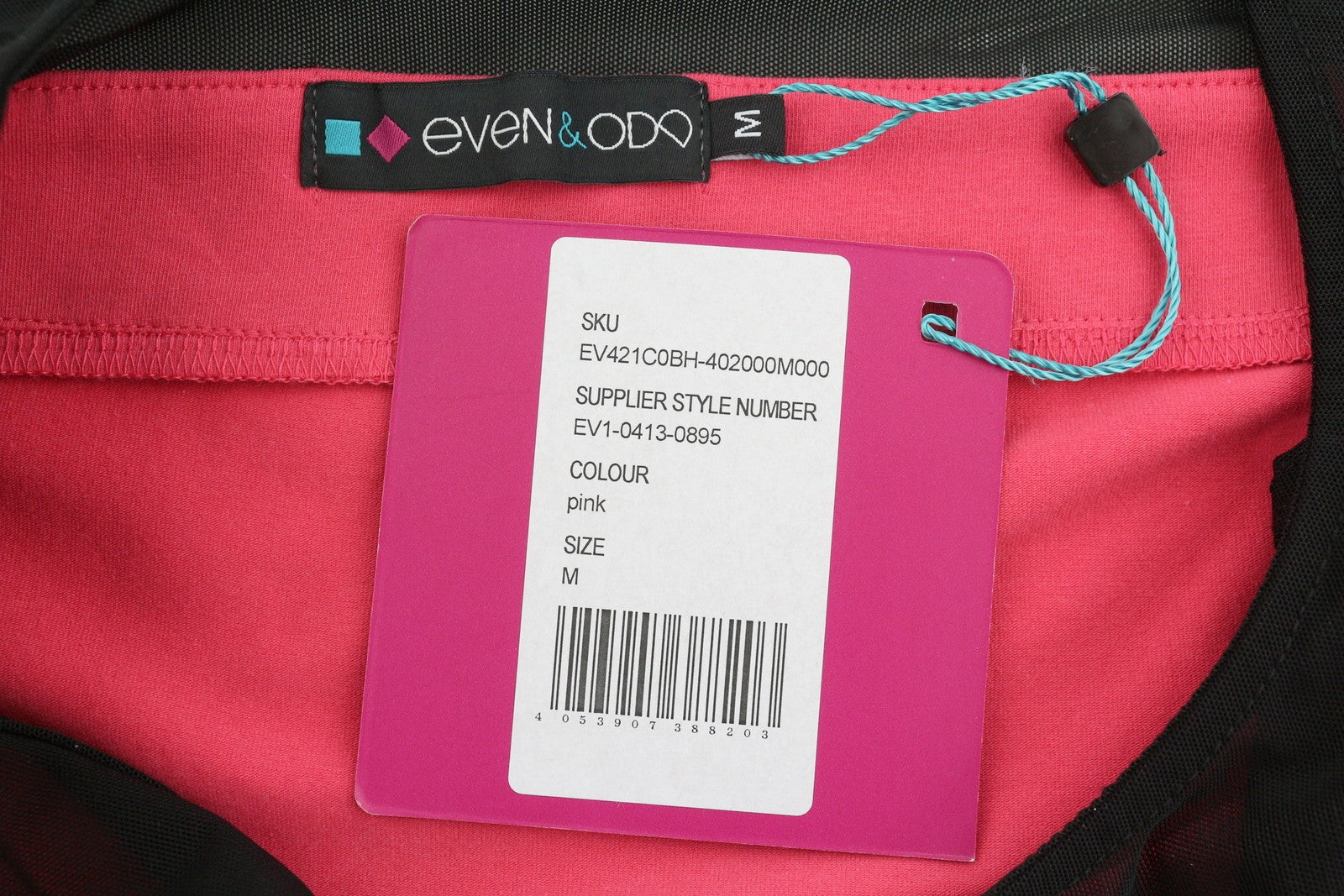 EVEN&ODD Women Dress M Pink Metal Details Sleeveless Mini Bodycon