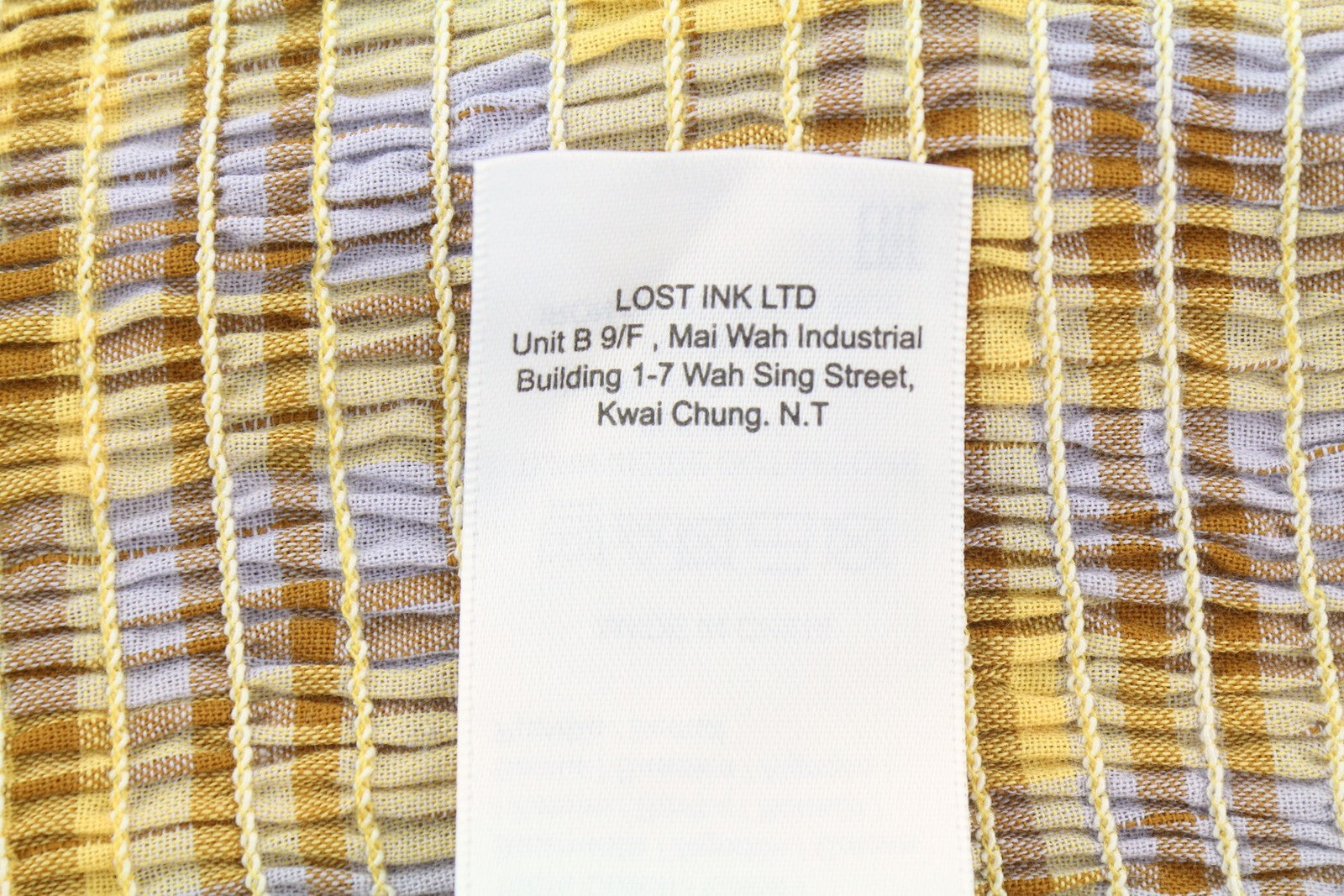 LOST INK Women Skirt EU38 M Yellow Plaid Pattern Stretch Waist Mini