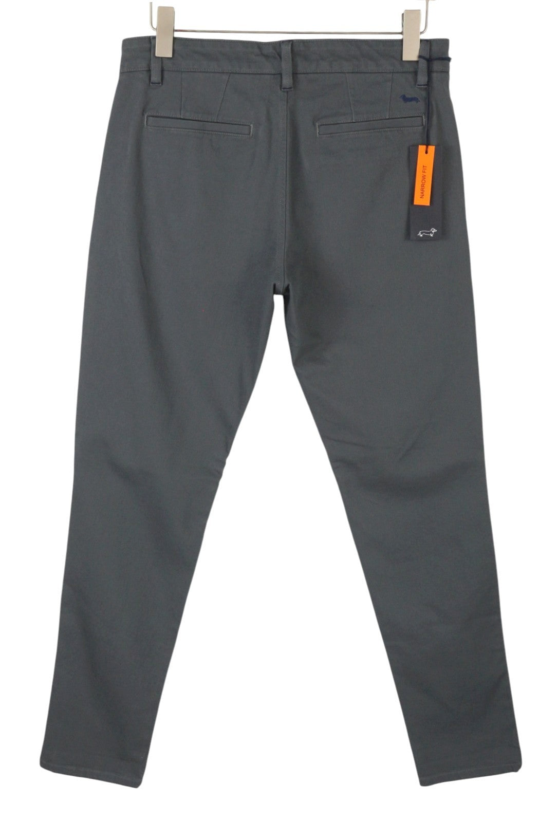 HARMONT & BLAINE Men Trousers 46 W32 Grey Narrot Fit Pleated Zip Fly Chino