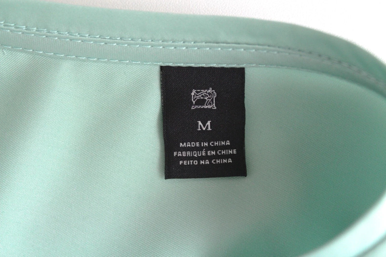 MAISON SCOTCH Women Dress M Mint Green V-neck Lightweight Short 3/4 Sleeve