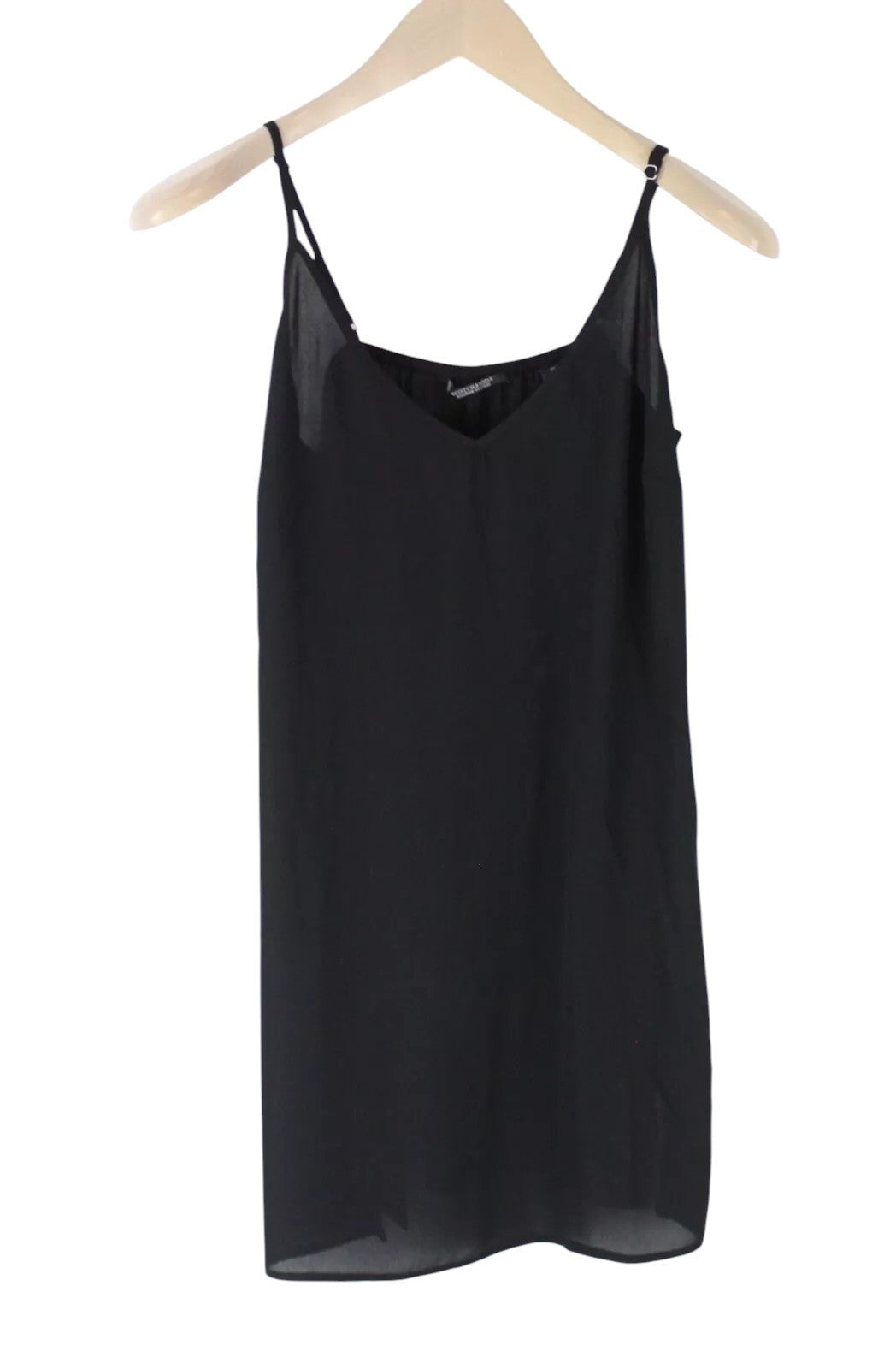 MAISON SCOTCH Women Dress M Black Layered 2in1 Sleeveless Round Neck Pull On