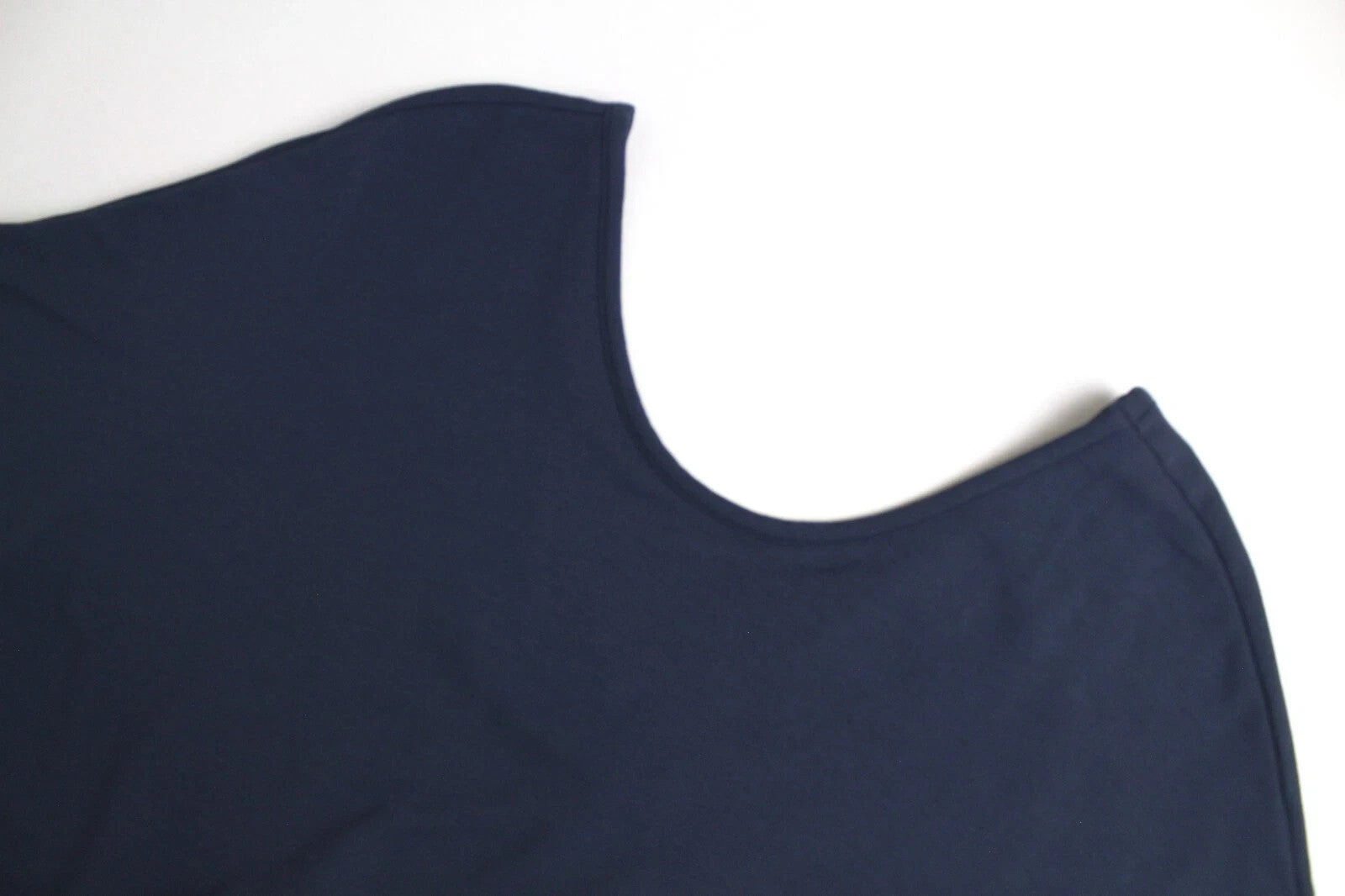 DENHAM Compass Women Dress S Blue Short Sleeve Pull On Round Neck Short Stretch