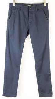 REPLAY Men Trousers 30 Blue Slim Fit Cotton Stretch Casual Slit Pocket