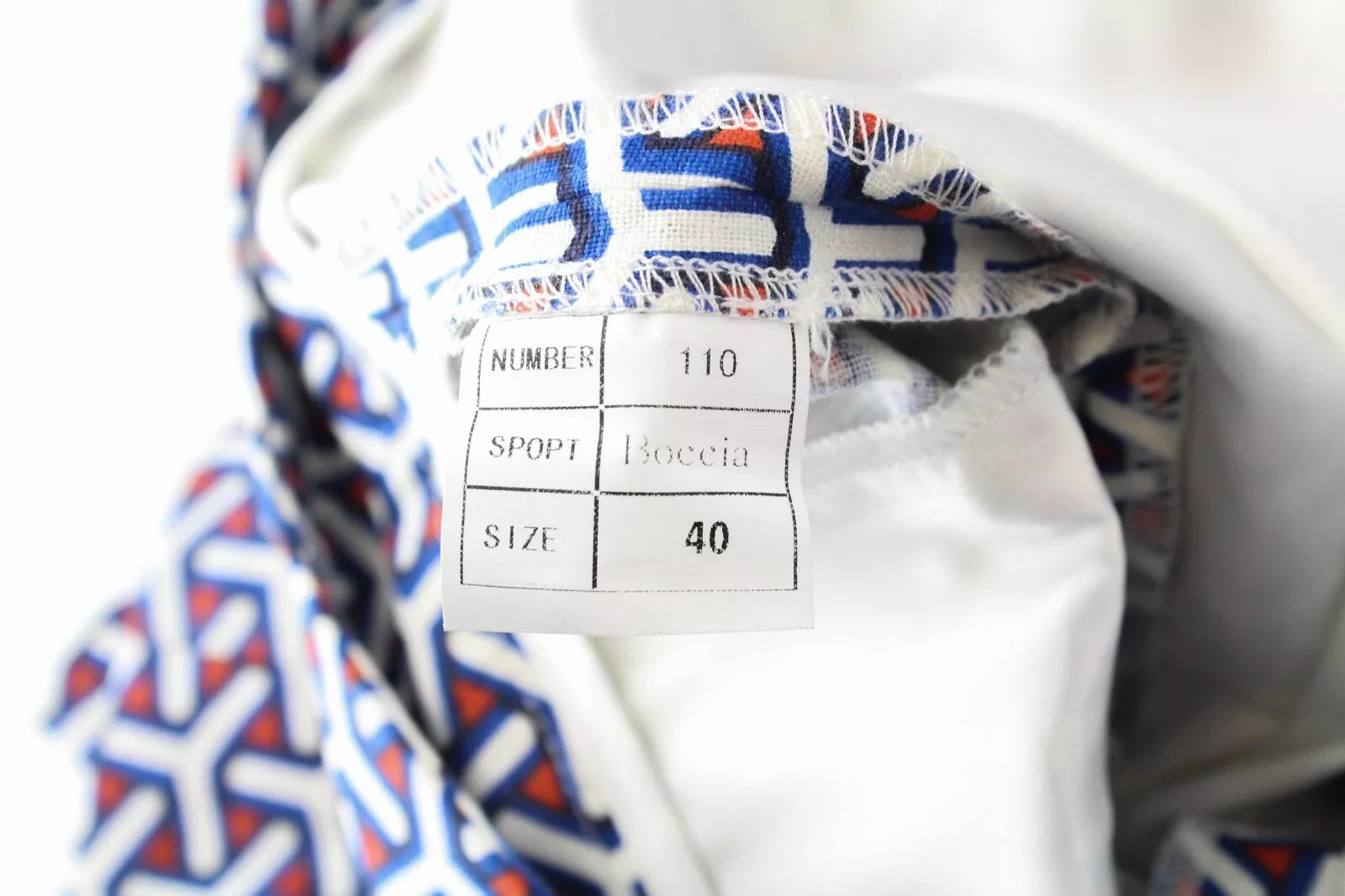 SUITSUPPLY Women Shorts 40 Blue Red White Patterned Casual Zipped Summer