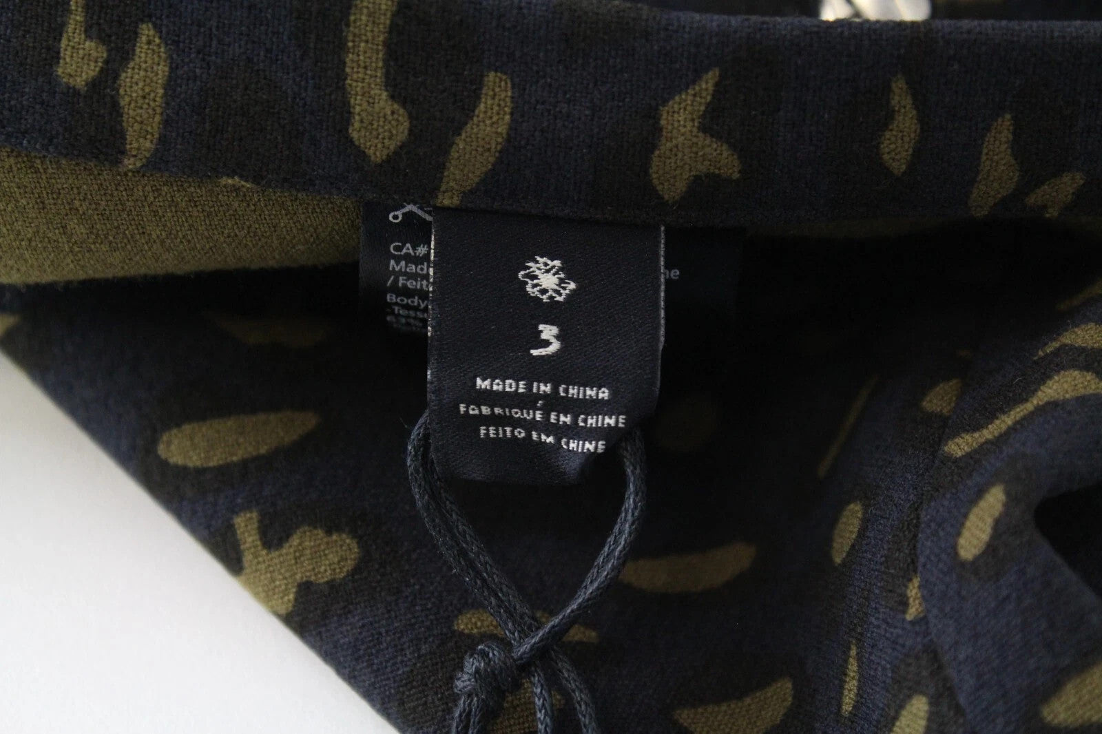 MAISON SCOTCH Women Skirt L Dark Blue Stretch Zip Pockets Animal Patterned