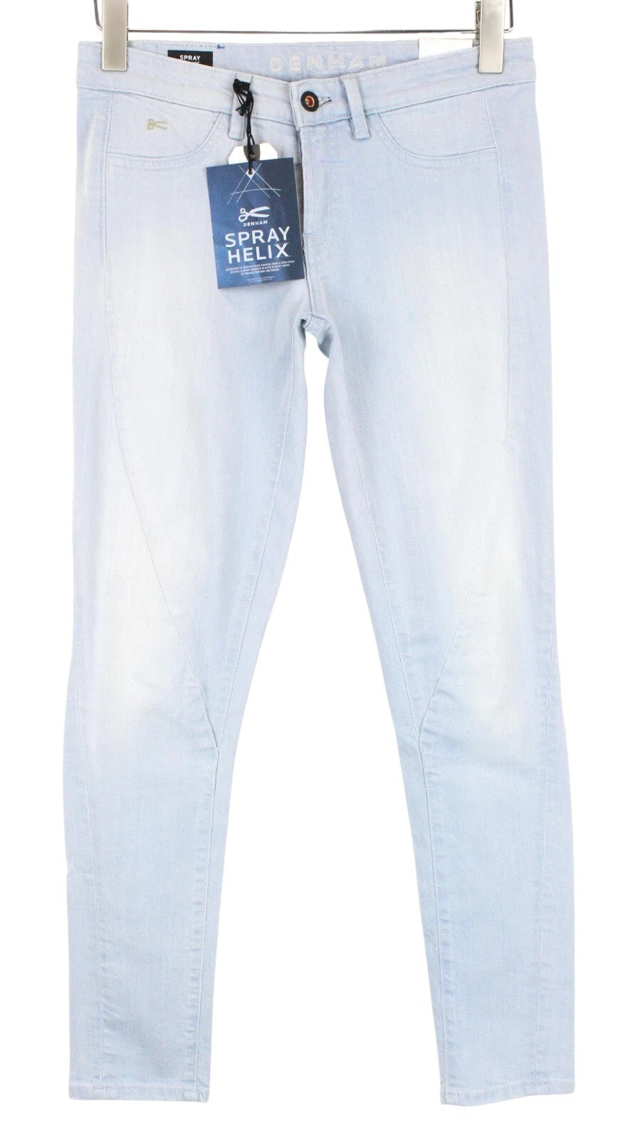 DENHAM Spray Helix Women Jeans W27/L28 Super Tight Cotton Stretch Light Blue