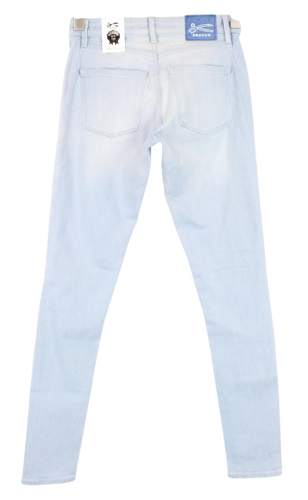 DENHAM Spray Helix Women Jeans W25/L32 Super Tight Cotton Stretch Washed Blue