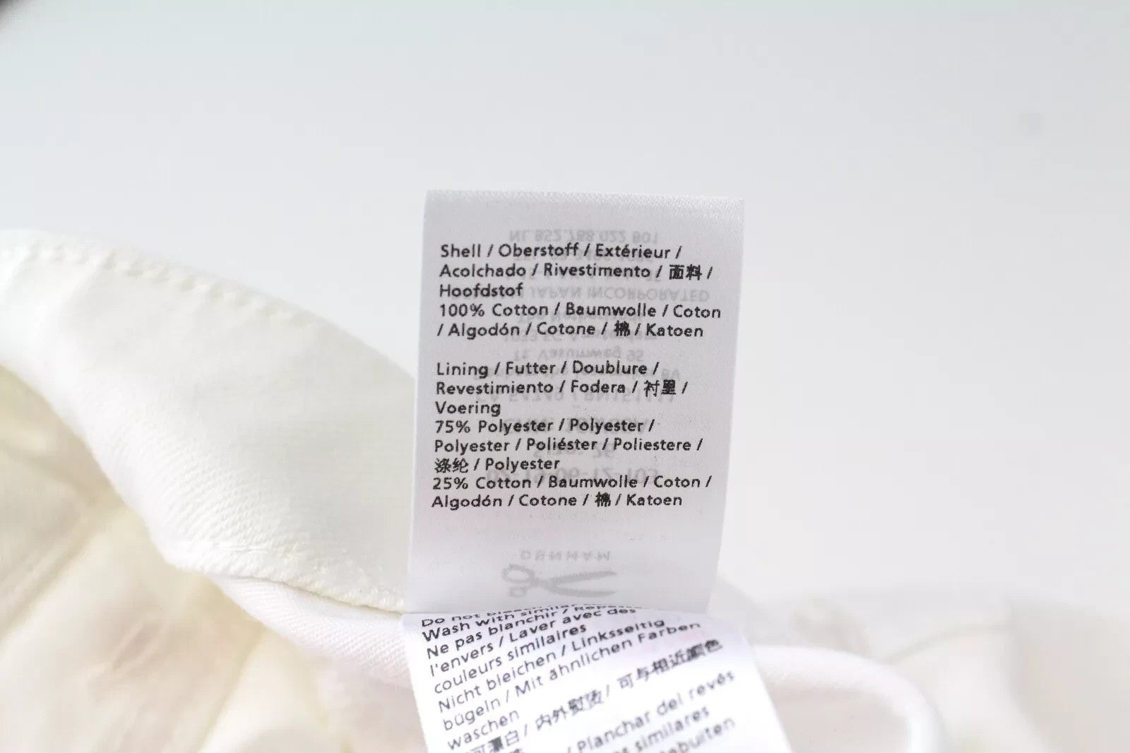 DENHAM Melrose Women Shorts W26 Off-White Pure Cotton Button-Fly Denim