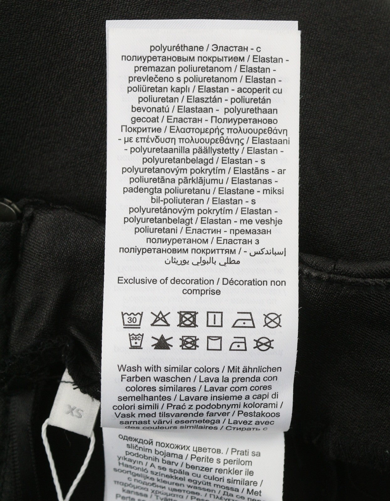 VILA Ines Commit Hw Short Coated Women Skirt XS Black Zip Fly Pencil