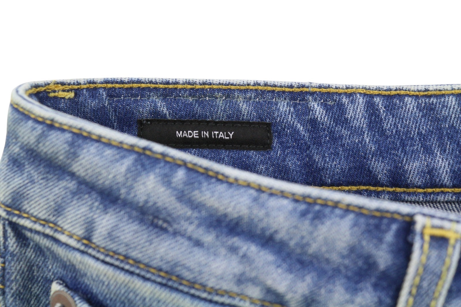 R13 Kick Fit Women Jeans 27 Jasper Stretch Cropped Whiskers Faded Blue PS26